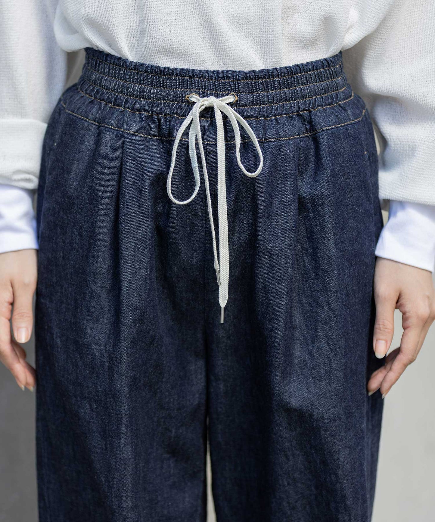 6ozスラブデニムイージーパンツ