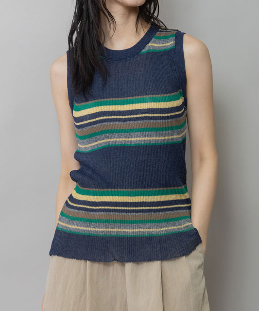 シアーリブニットタンクトップ