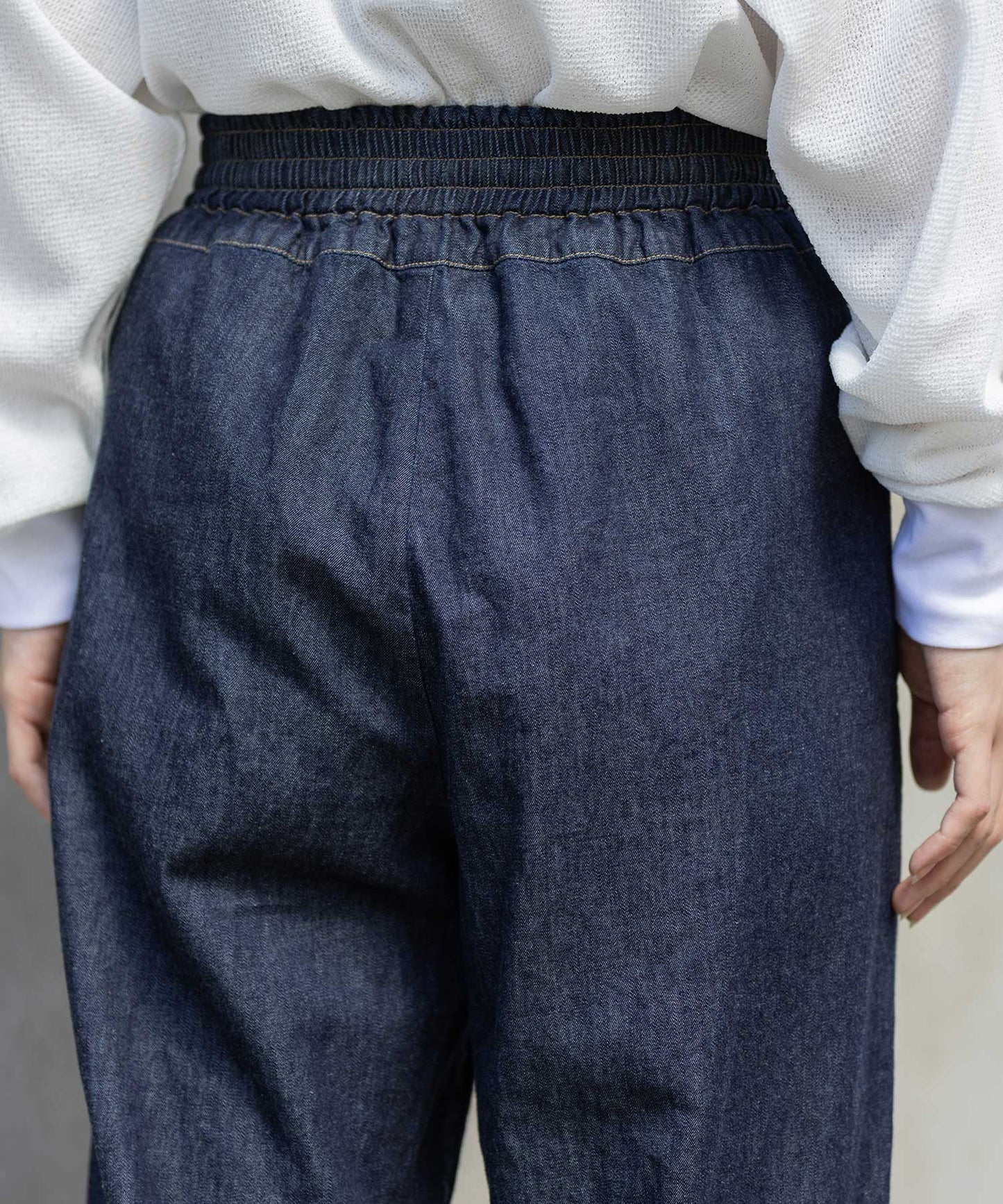 6ozスラブデニムイージーパンツ
