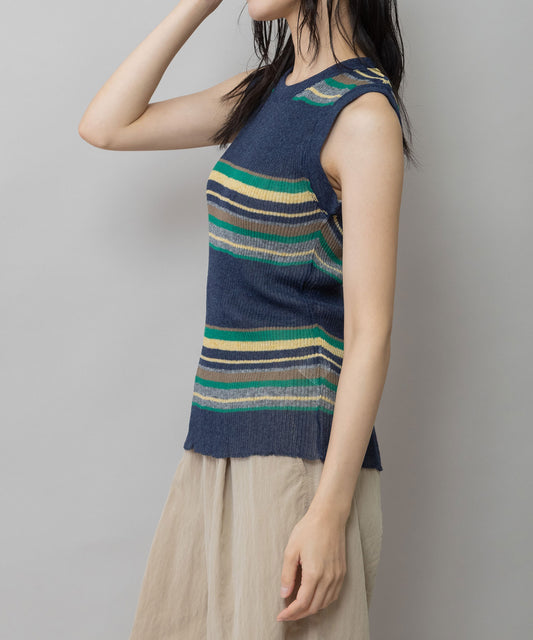 シアーリブニットタンクトップ