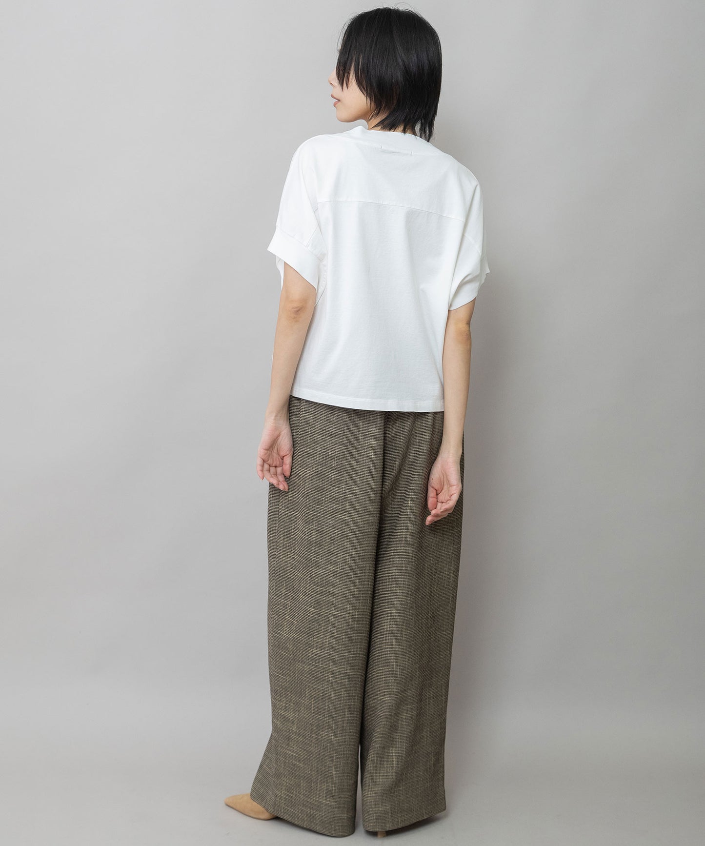 コットンジャージロゴプリントTシャツ