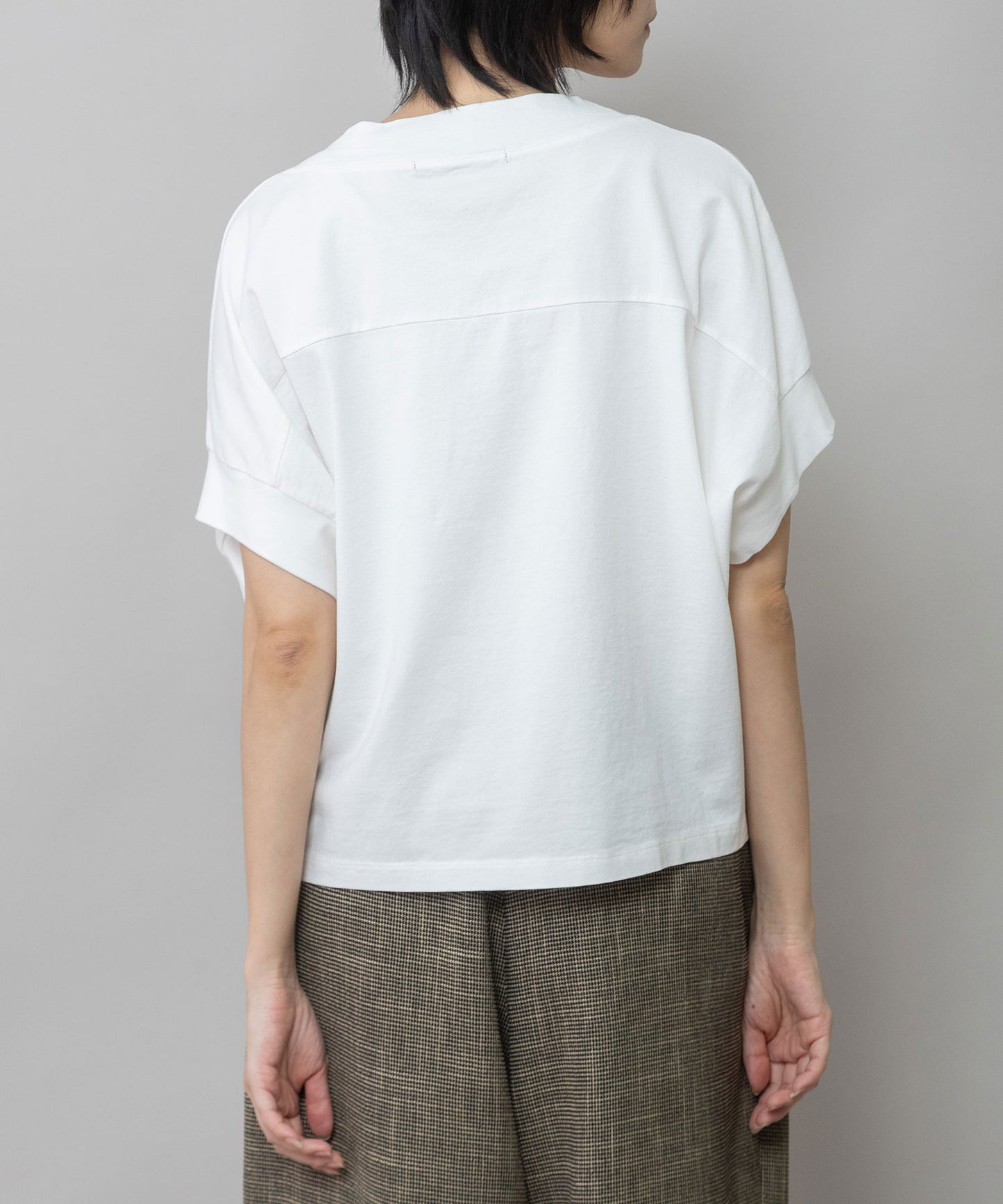 コットンジャージロゴプリントTシャツ