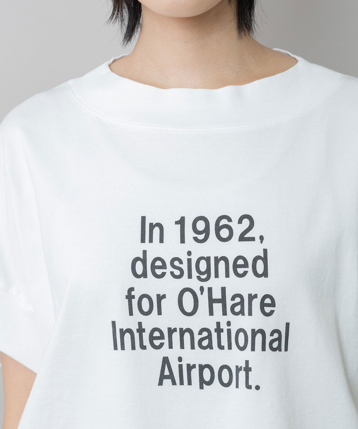 コットンジャージロゴプリントTシャツ