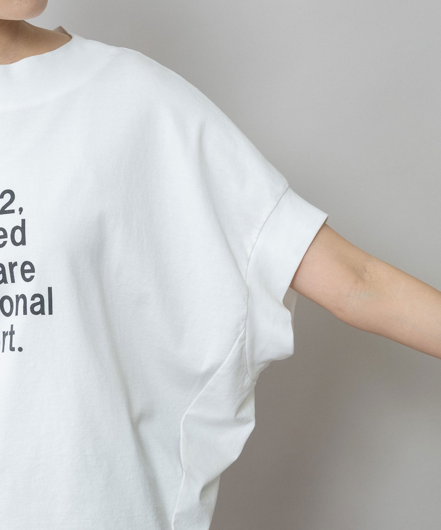 コットンジャージロゴプリントTシャツ