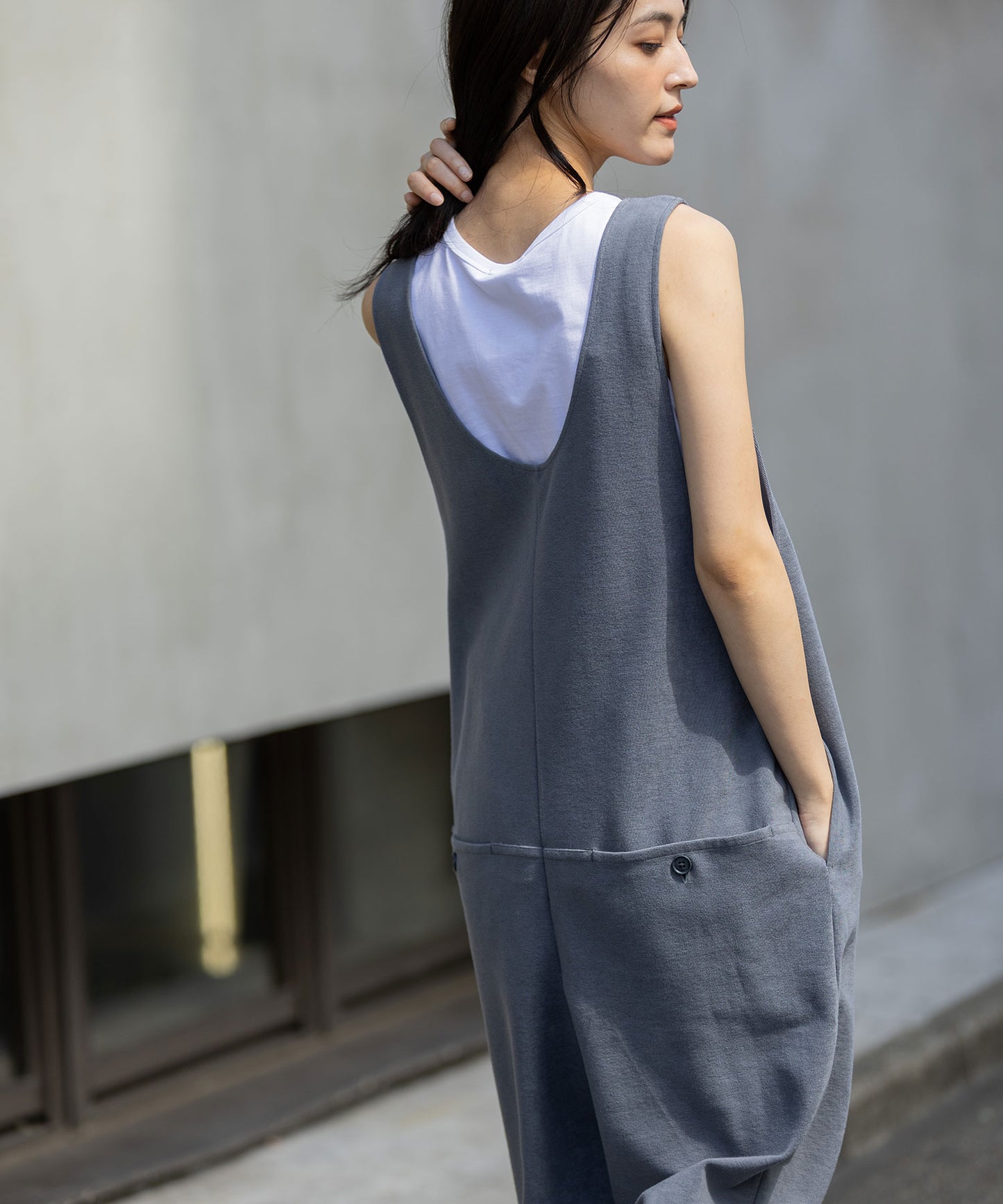 オーガニックコットンパイルコンビネゾン