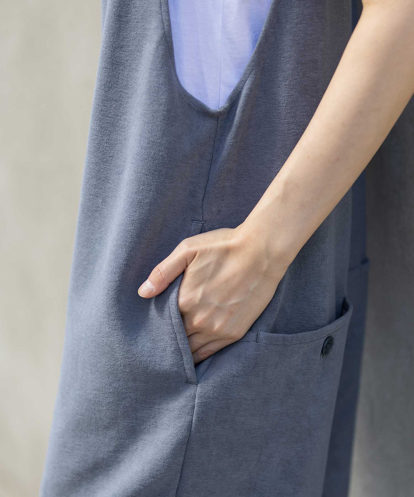 オーガニックコットンパイルコンビネゾン