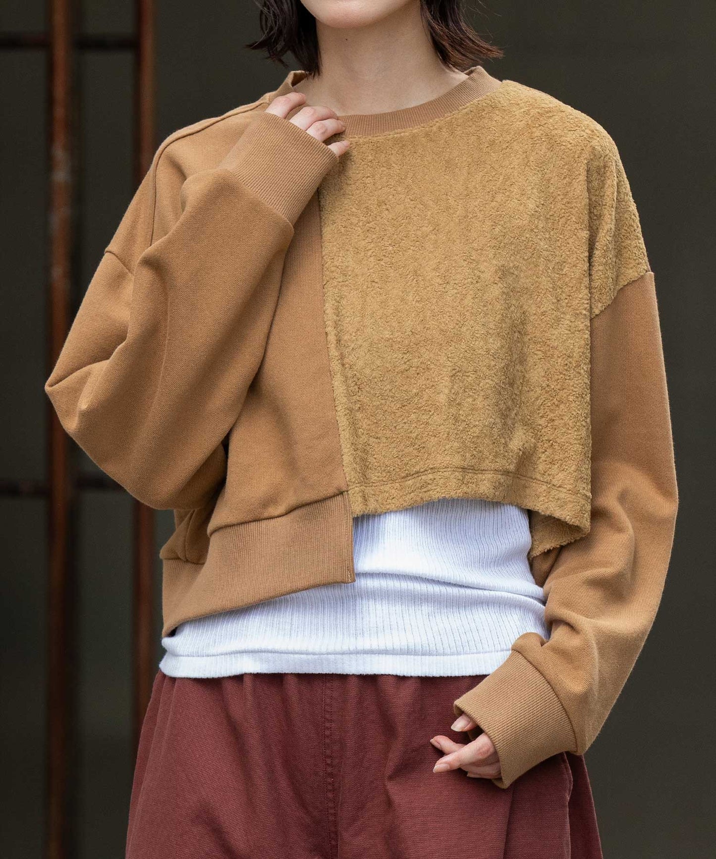 裏毛×チンチラアシンメトリースウェット