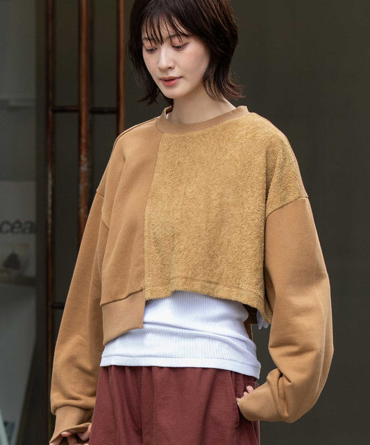 裏毛×チンチラアシンメトリースウェット