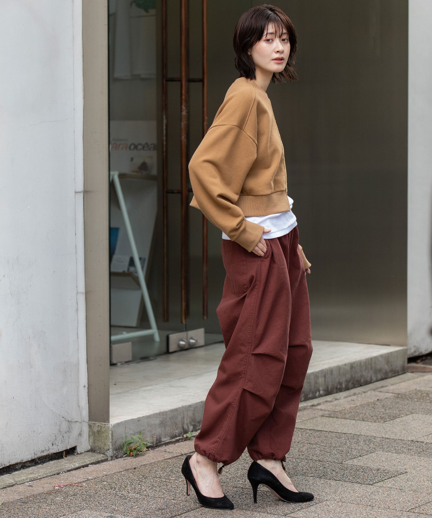 裏毛×チンチラアシンメトリースウェット