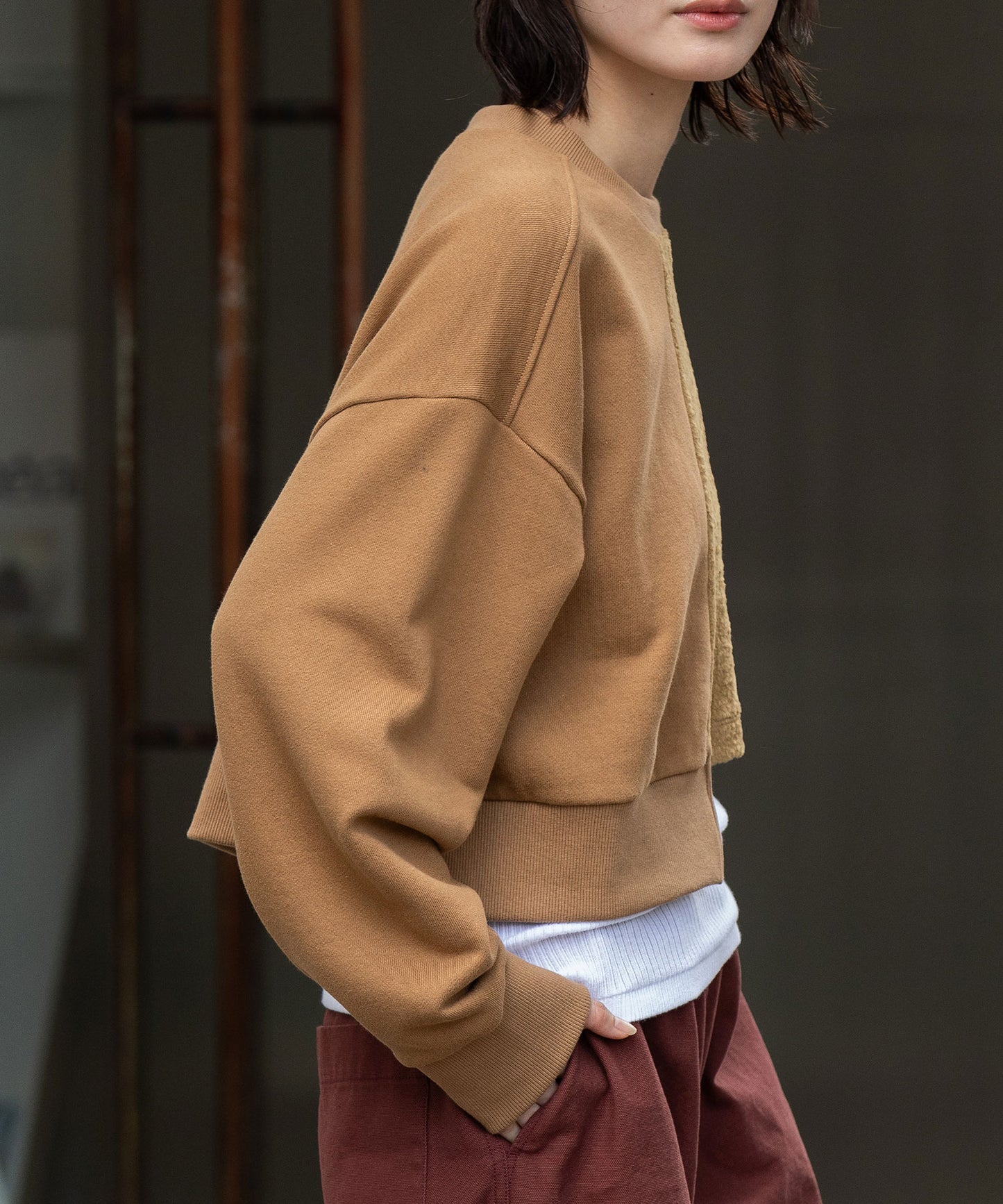 裏毛×チンチラアシンメトリースウェット