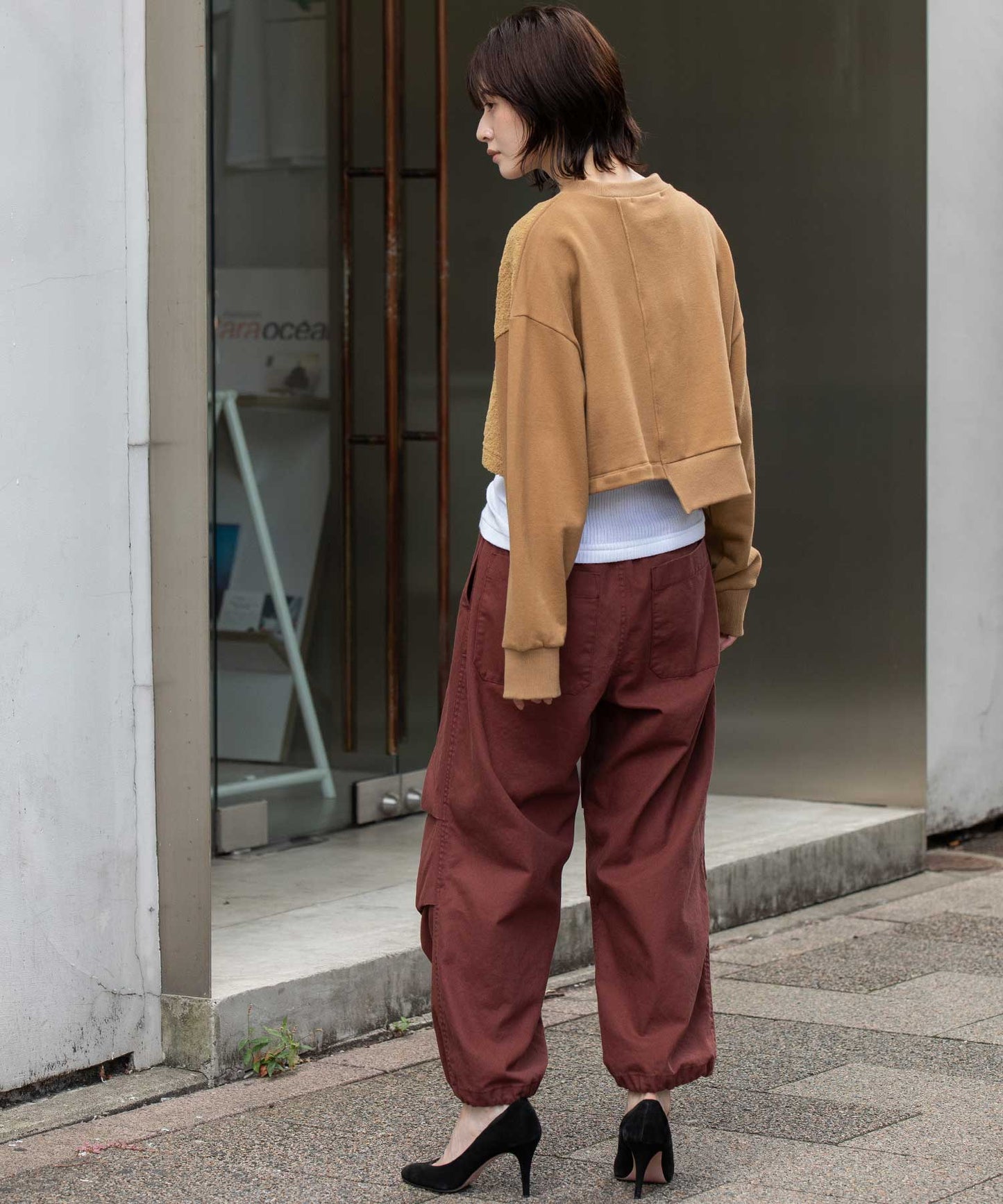 裏毛×チンチラアシンメトリースウェット
