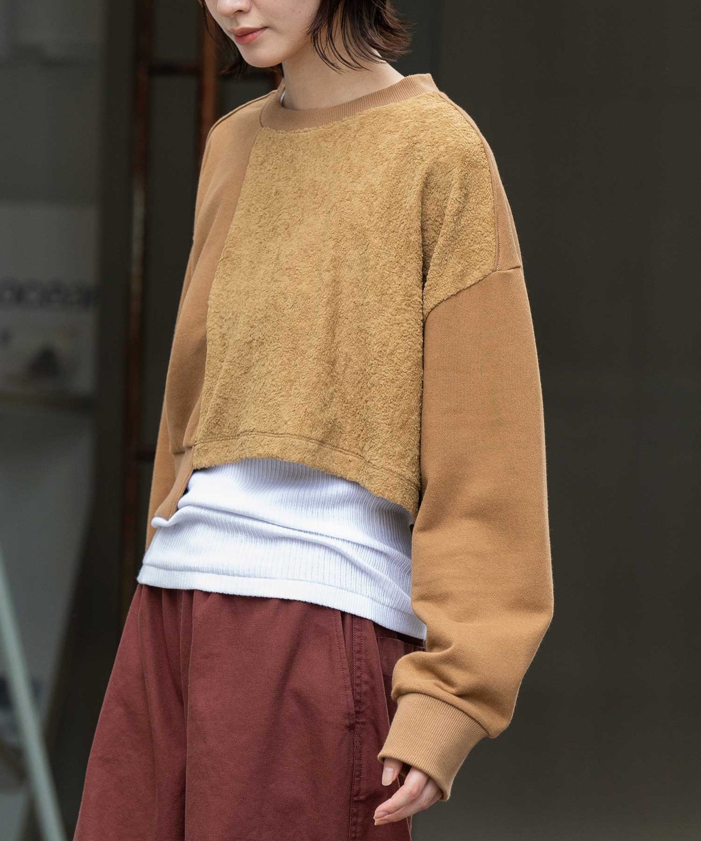 裏毛×チンチラアシンメトリースウェット
