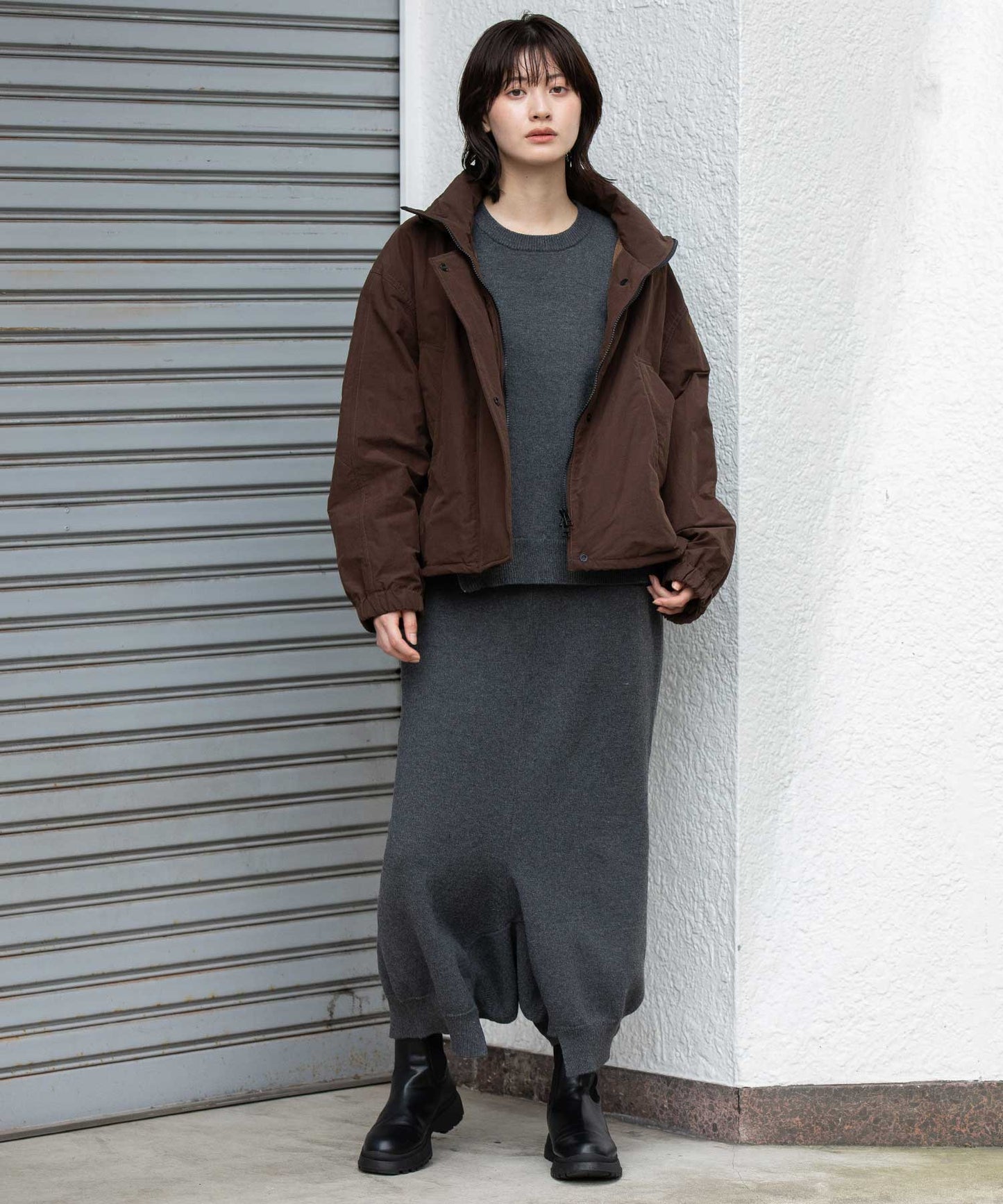 ナイロンコットンタッサー×Octaボンバージャケット