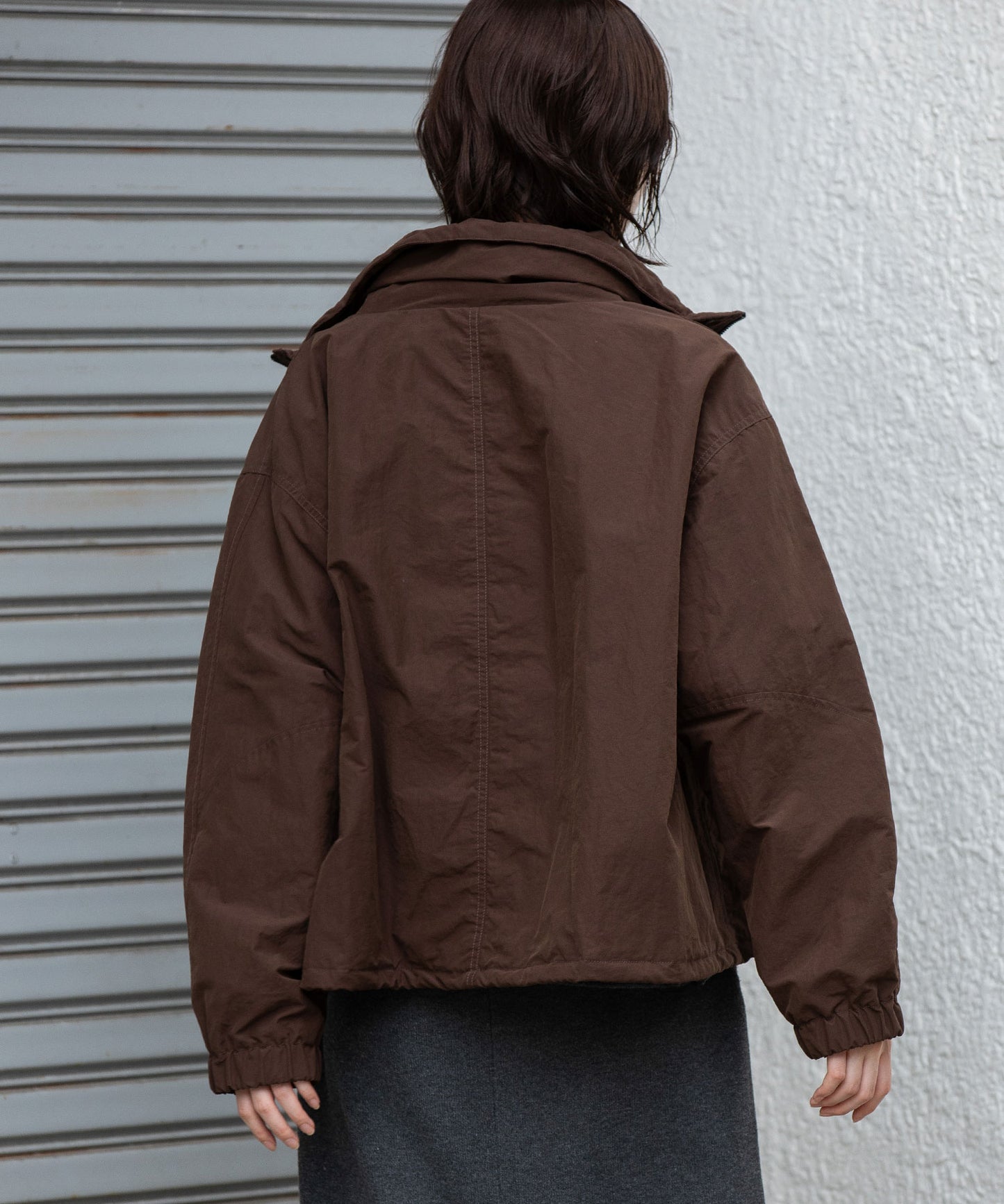 ナイロンコットンタッサー×Octaボンバージャケット