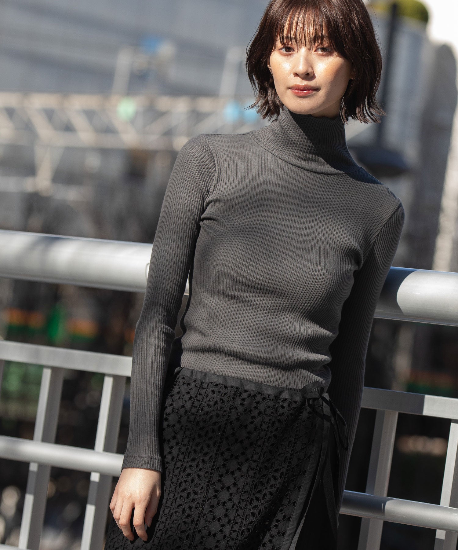 定番】 コットンリブタートルネックプルオーバー – Munich web shop