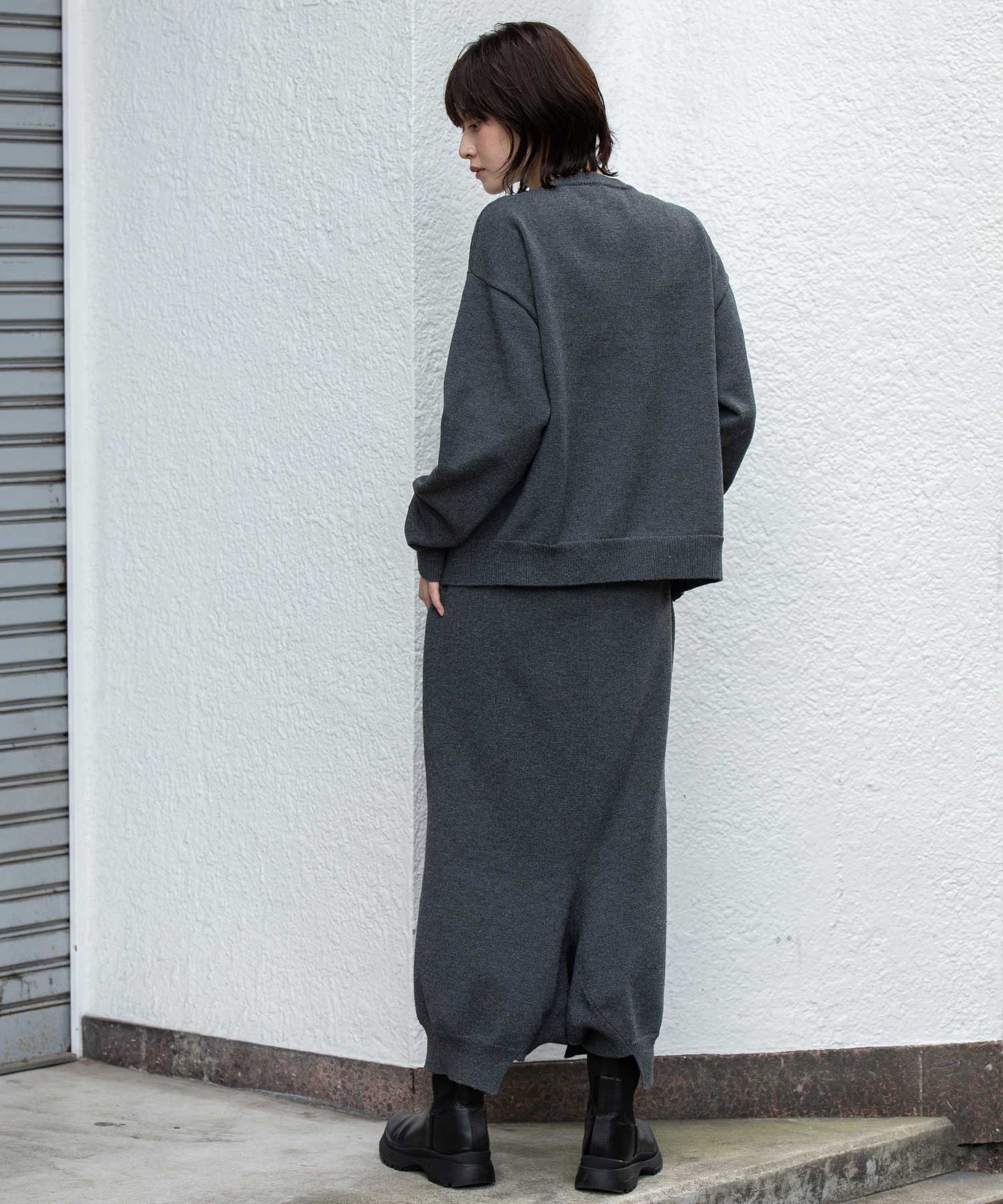 7GG天竺編みニットルーズパンツ