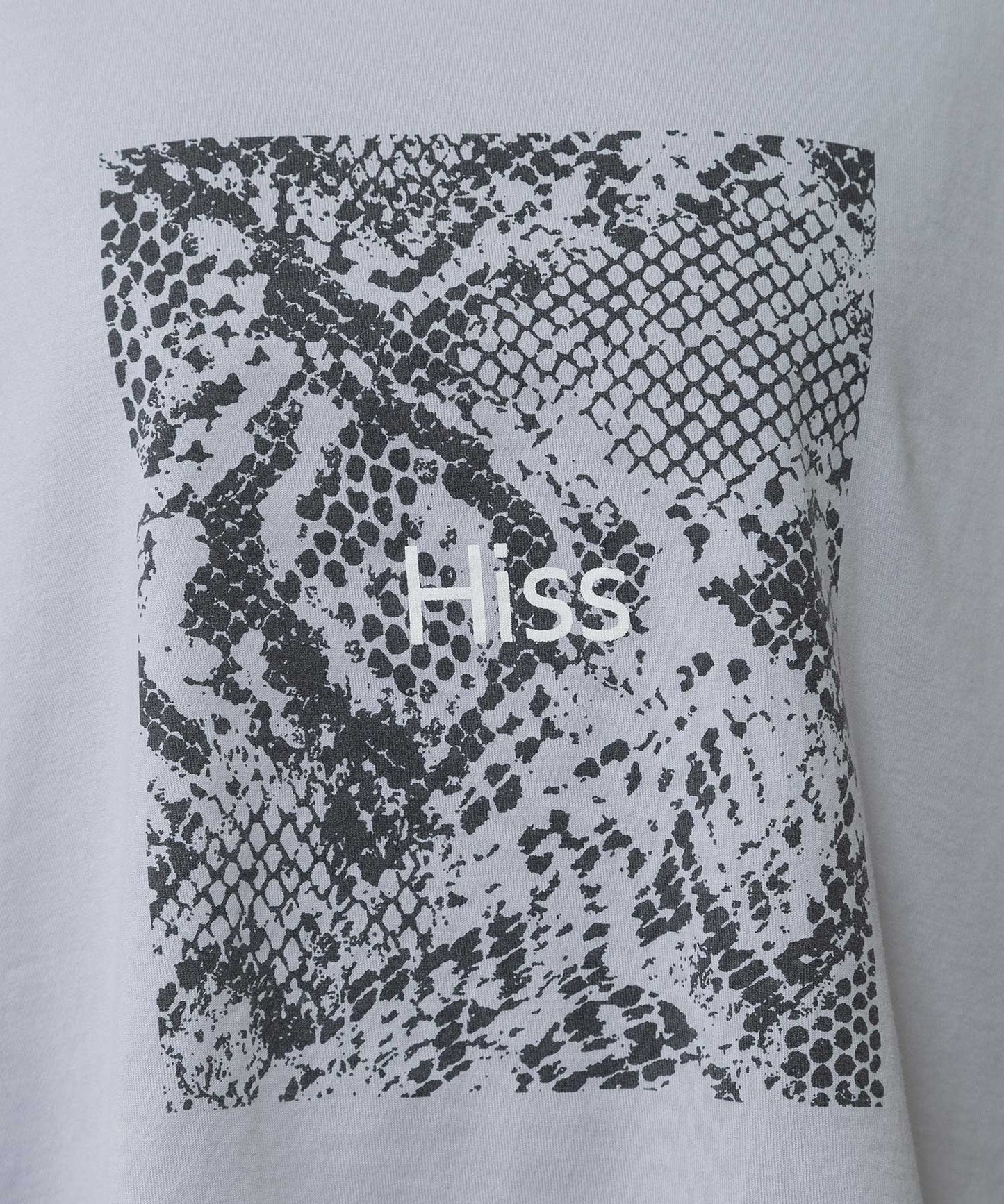 コットンジャージパイソン柄プリントTシャツ