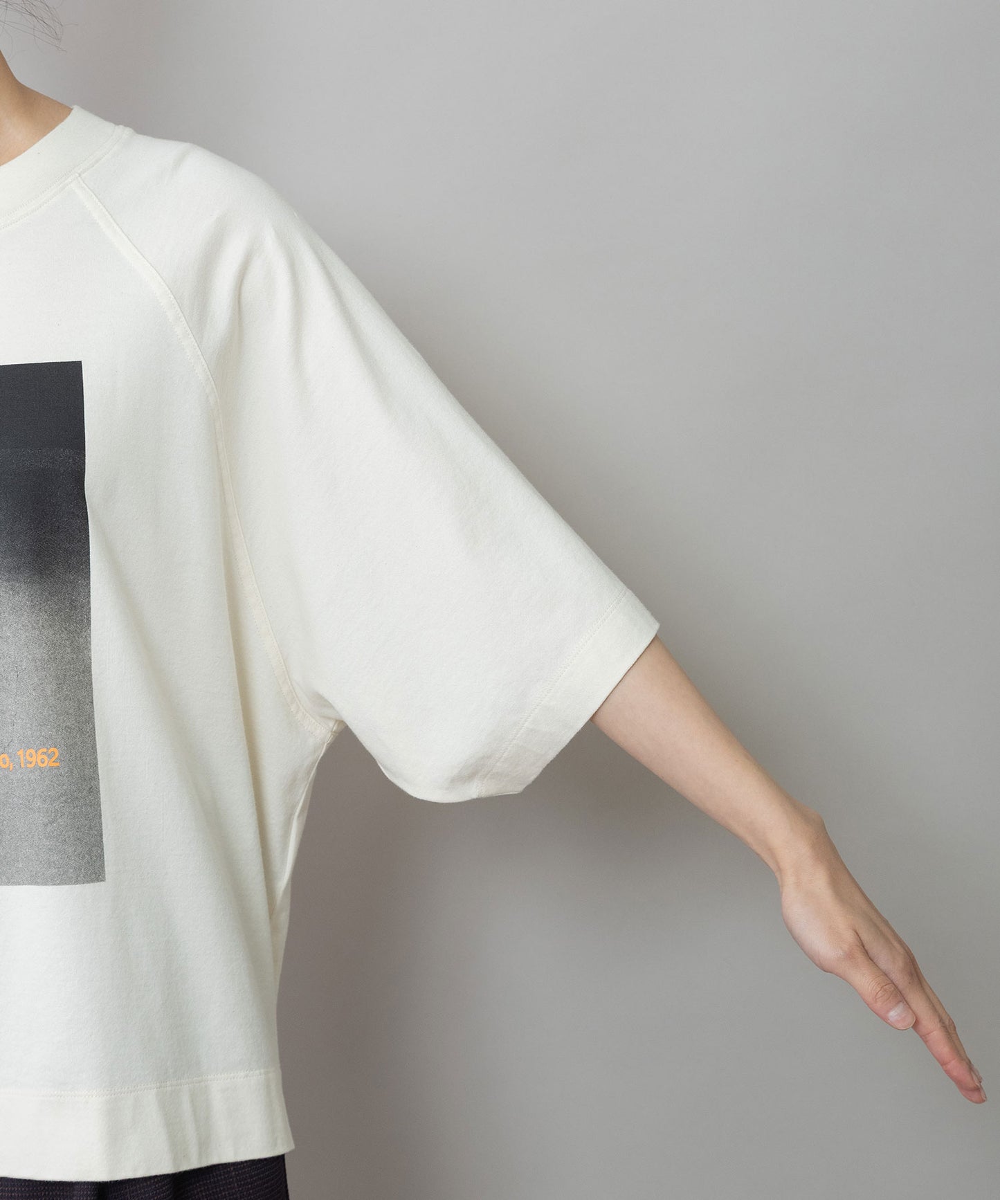 コットンジャージフォトプリントTシャツ