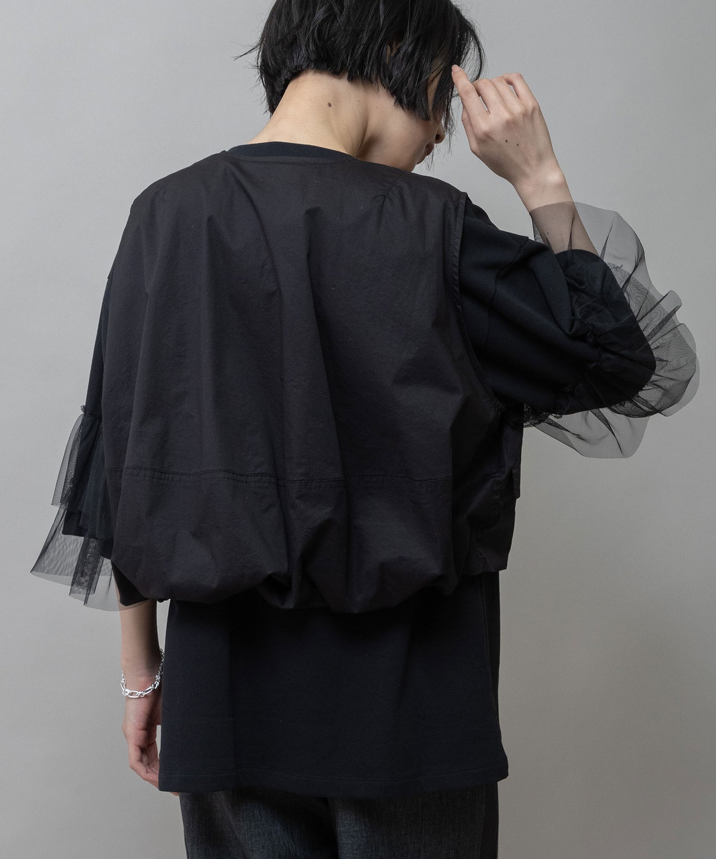 【ウォッシャブル】オーガニックコットンツイル×octaジレ