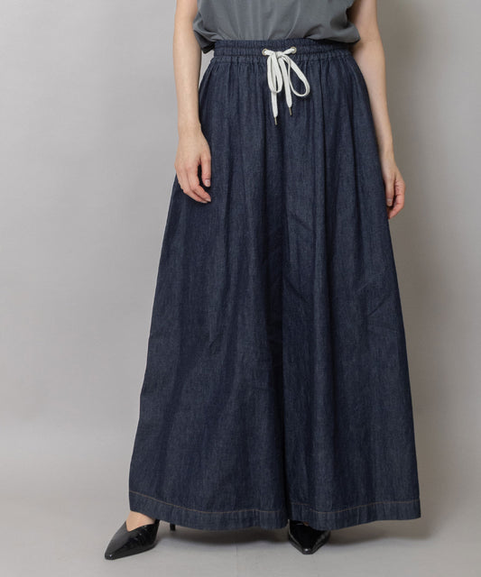 6ozスラブデニムワイドパンツ