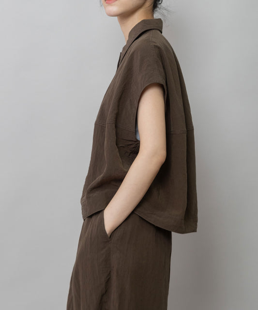 ヴィンテージリヨセルナイロンコクーンシャツ