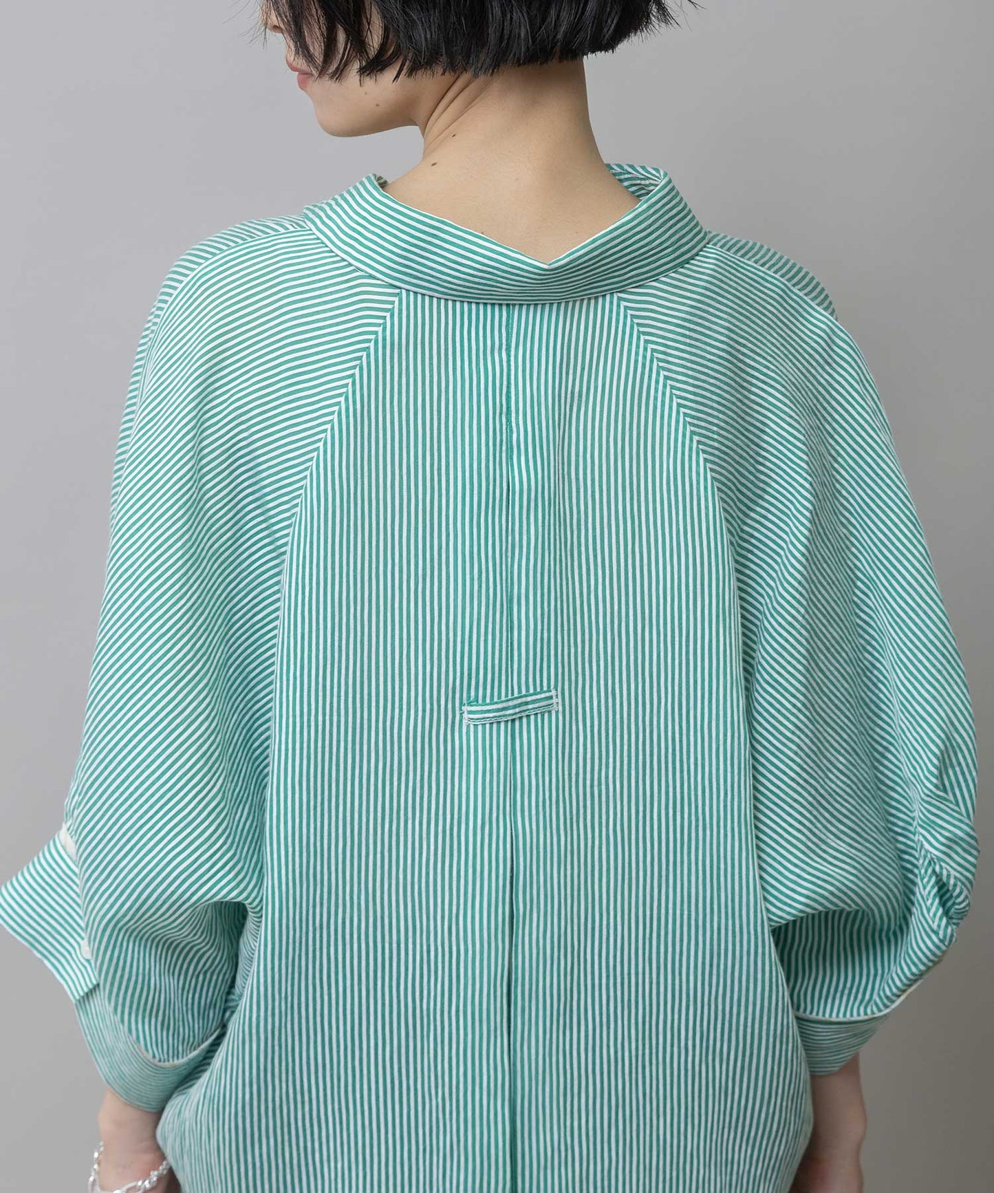 【Turkey】 ストライプハーフスリーブシャツ