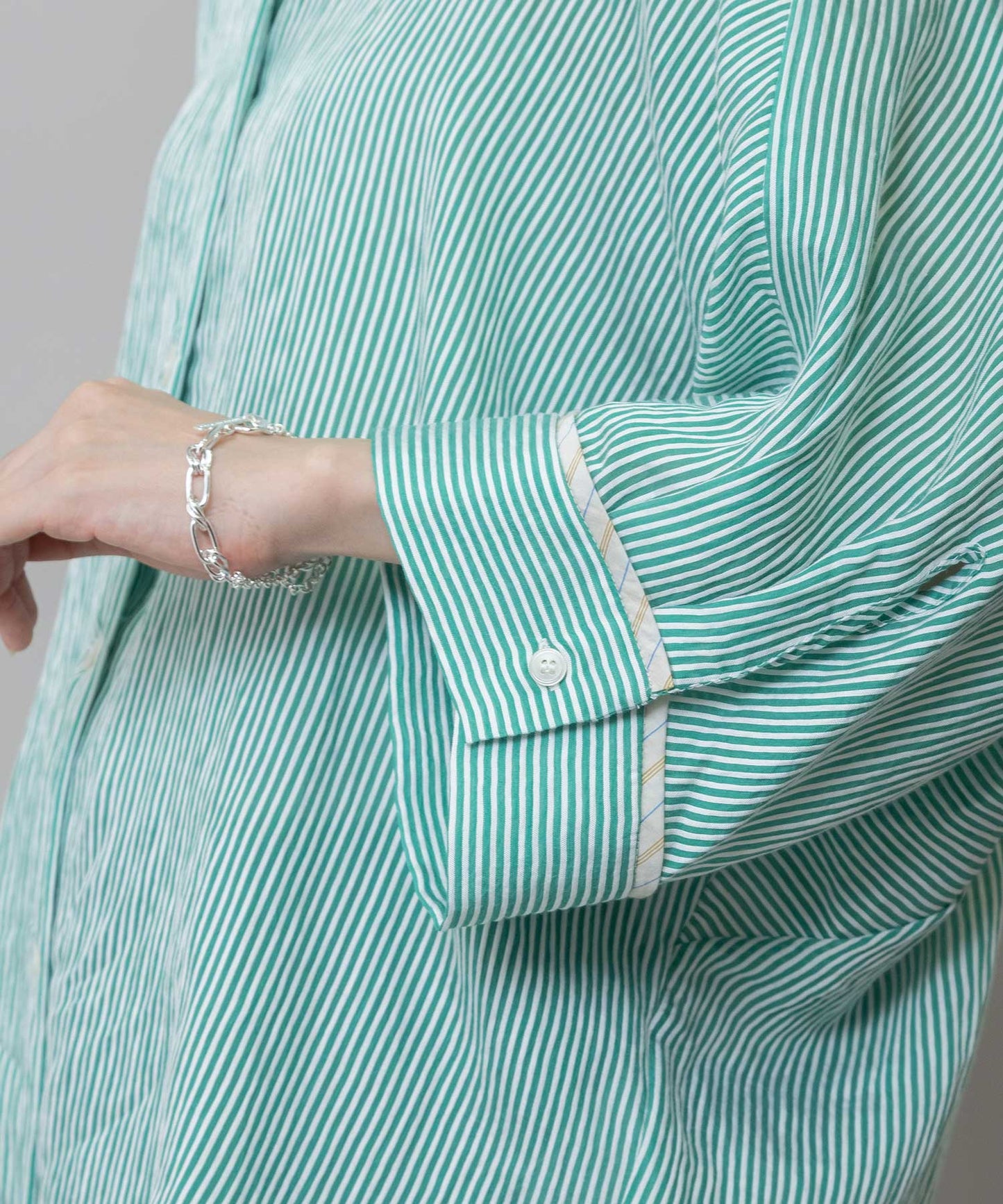 【Turkey】 ストライプハーフスリーブシャツ