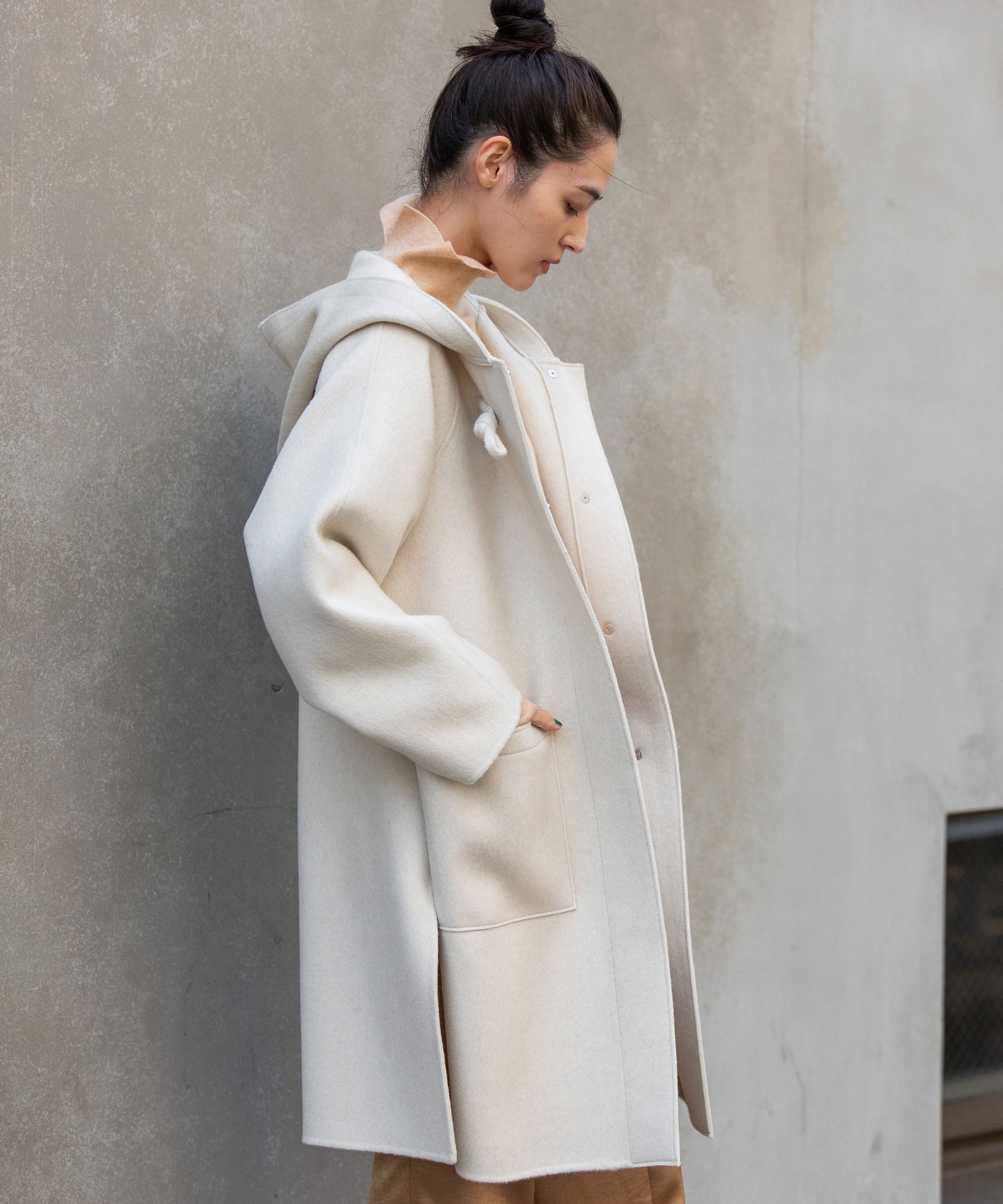 ウールダブルビーバーダッフルコート