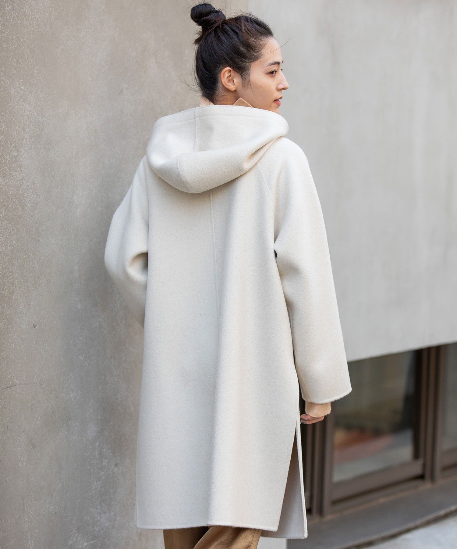 新品同様✨　マッキントッシュ　ダッフルコート　アイボリー　ホワイト　ウール　38 セール】 ウールモヘヤヘリンボーン ダッフルコート （ダッフルコート