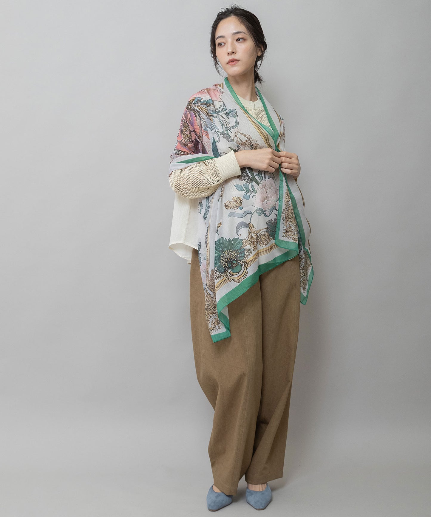 フラワープリントストール