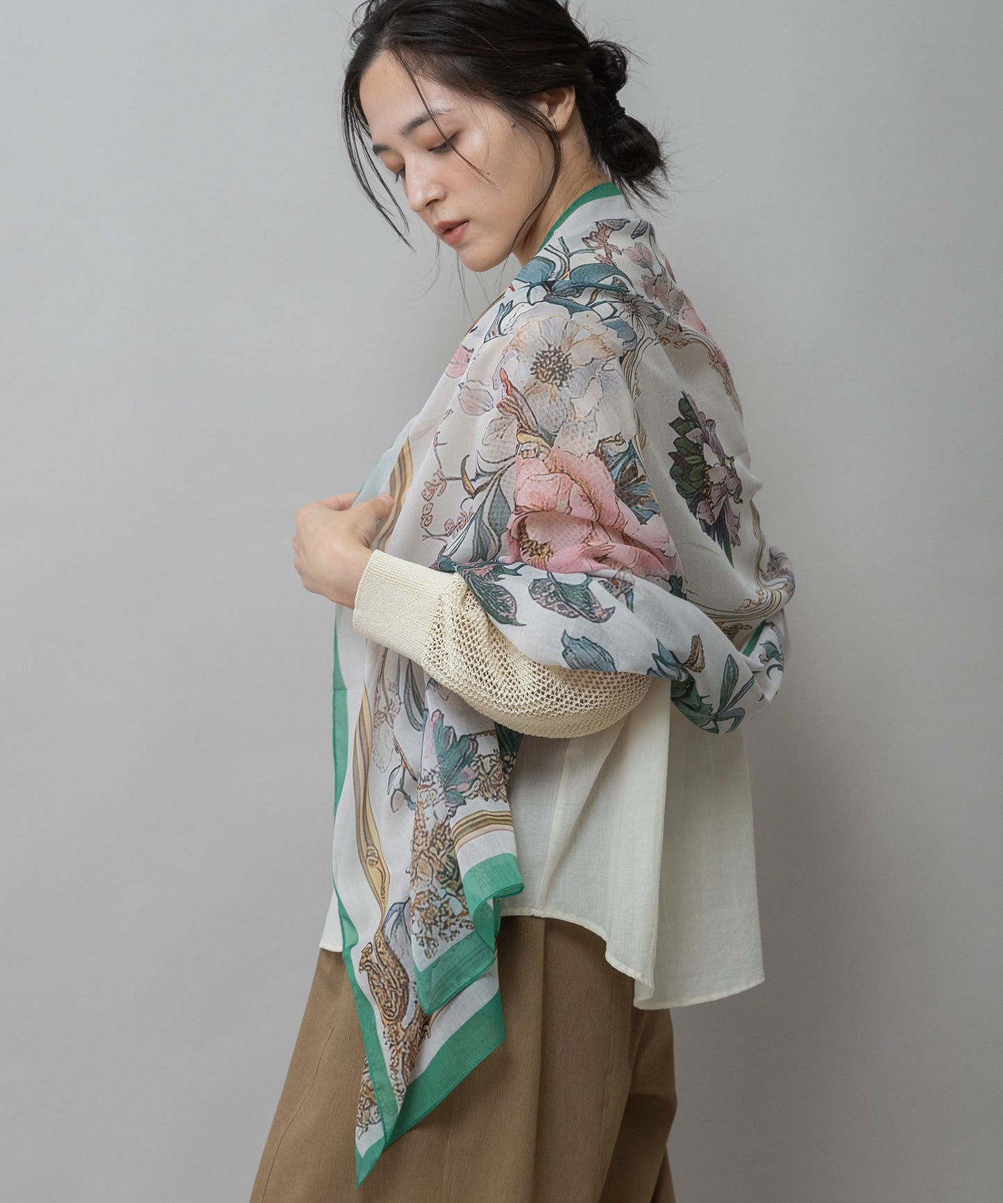 フラワープリントストール