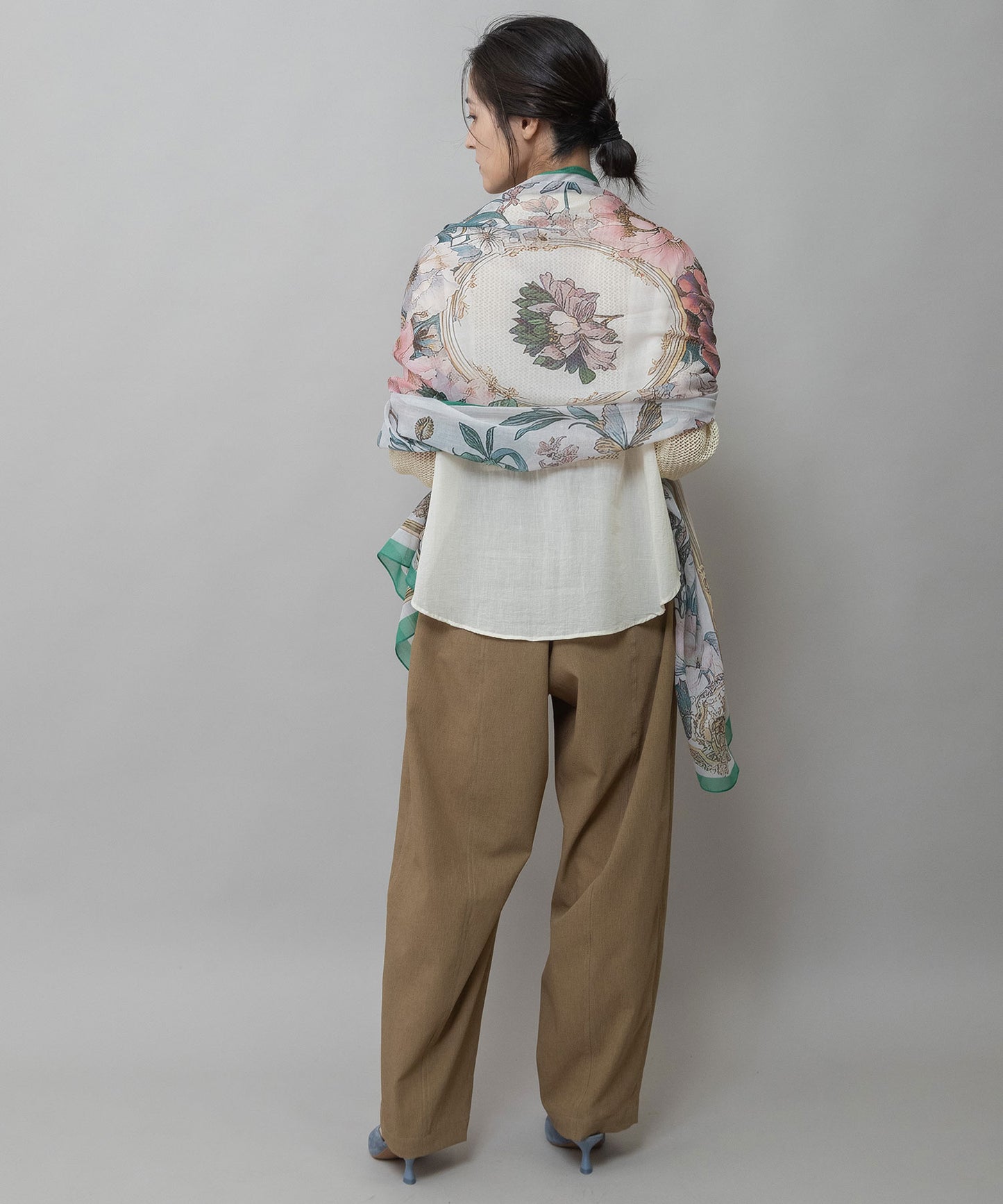 フラワープリントストール