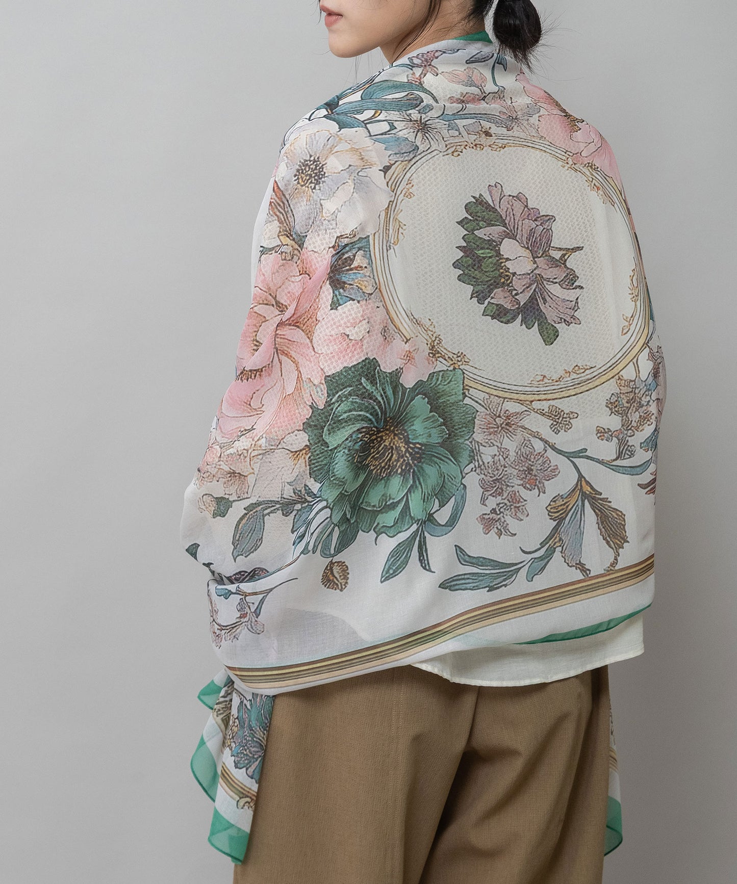 フラワープリントストール