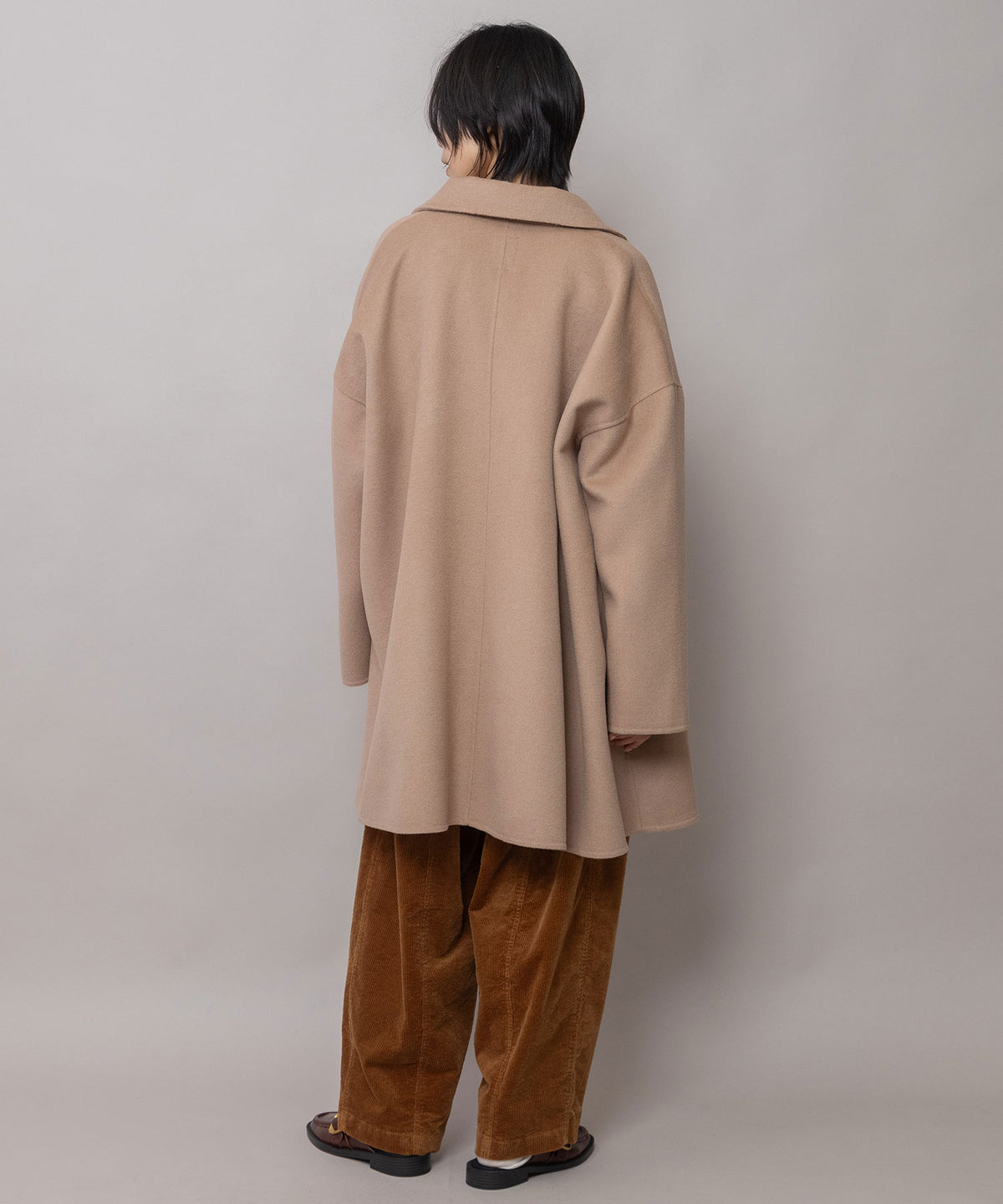 ウールダブルビーバー ショートバルコート