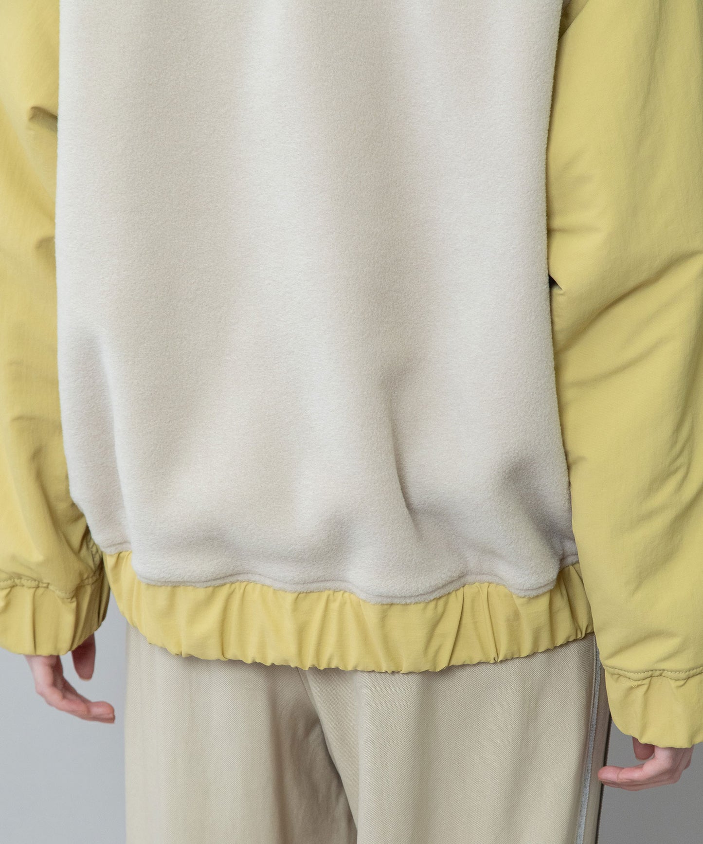 ナイロンタフタ×フリースリバーシブルブルゾン
