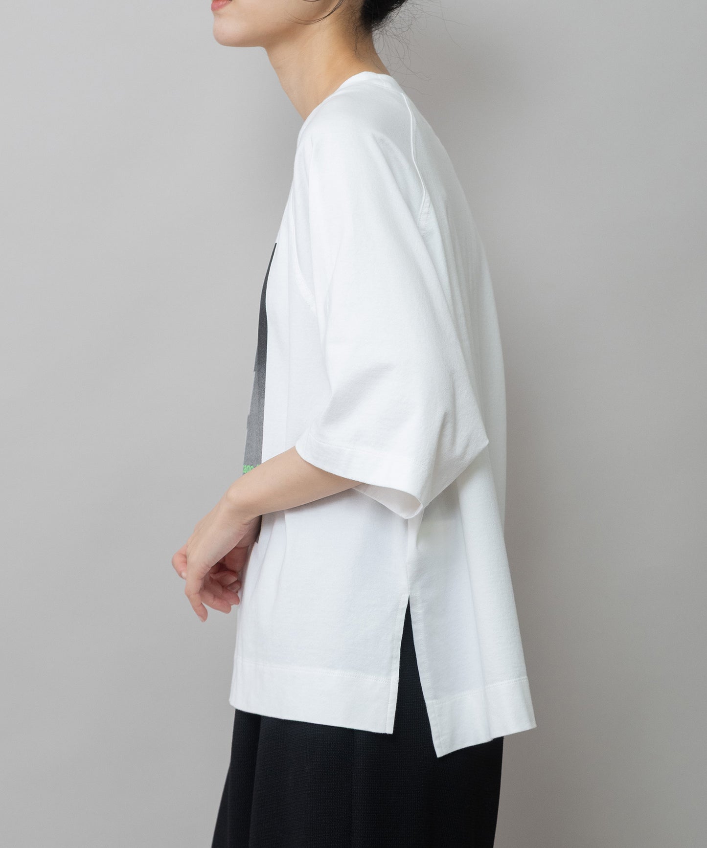 コットンジャージフォトプリントTシャツ