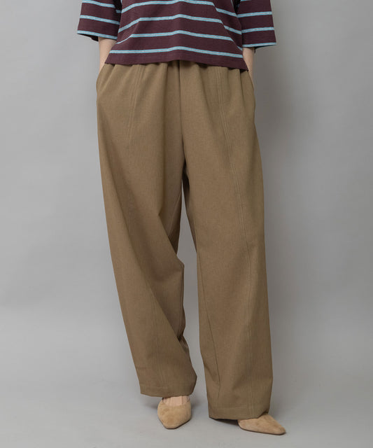 【UVカット】【防シワ】【ウォッシャブル】ストレッチサップバレルパンツ