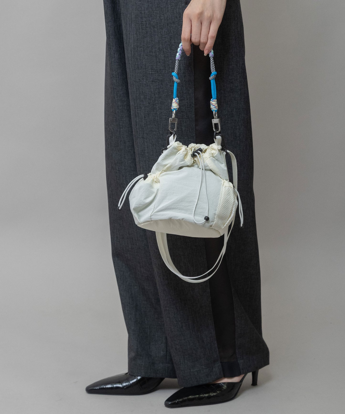 カラフルロープドローストリング2wayバッグ