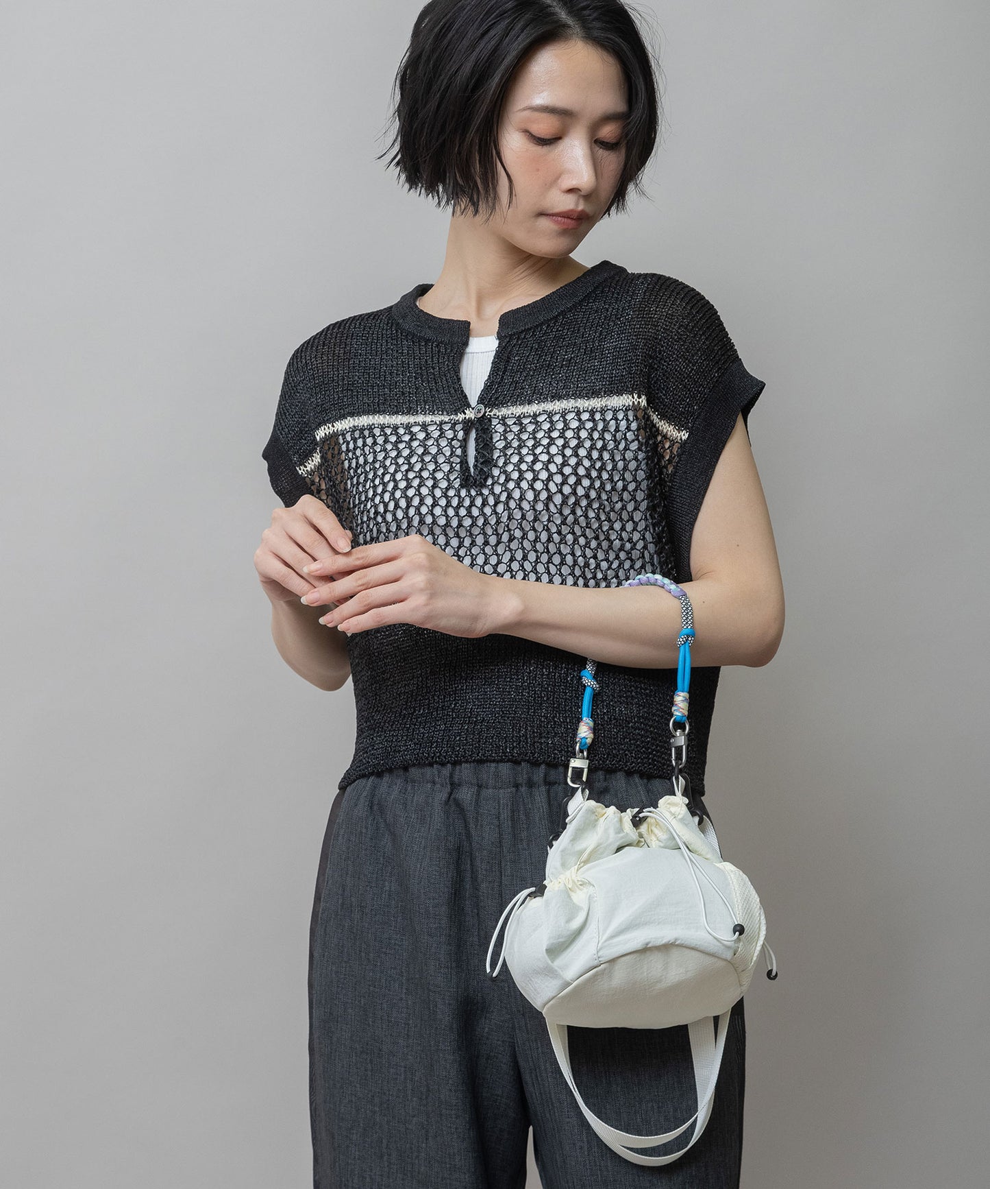 カラフルロープドローストリング2wayバッグ