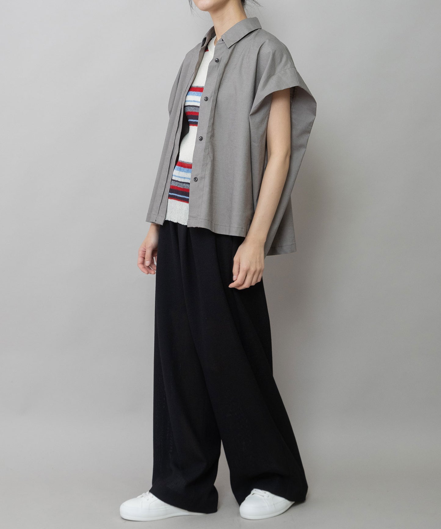 【速乾性】【通気性】2.25ozシアーデニムバックシャーリングカラーシャツ