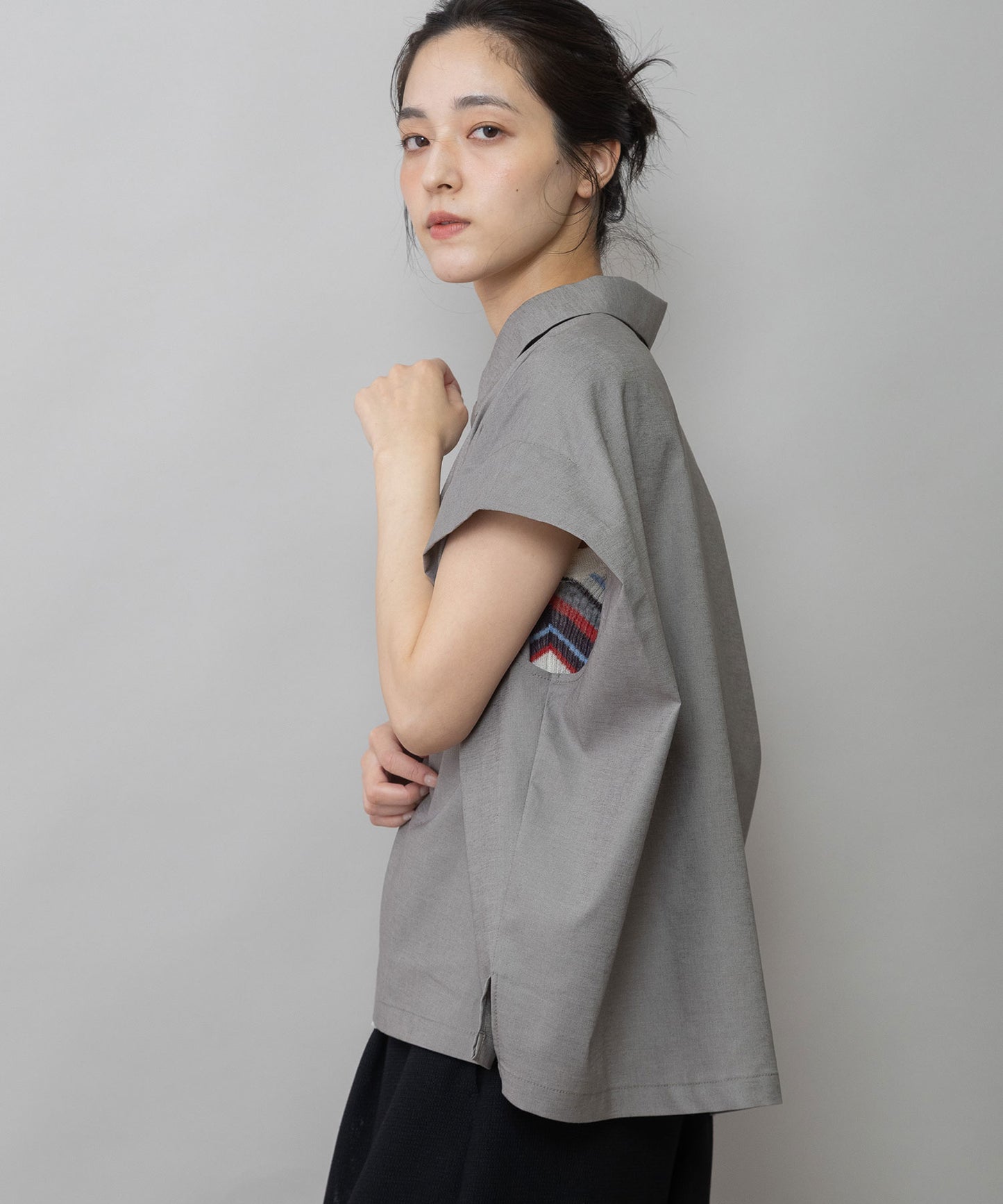 【速乾性】【通気性】2.25ozシアーデニムバックシャーリングカラーシャツ