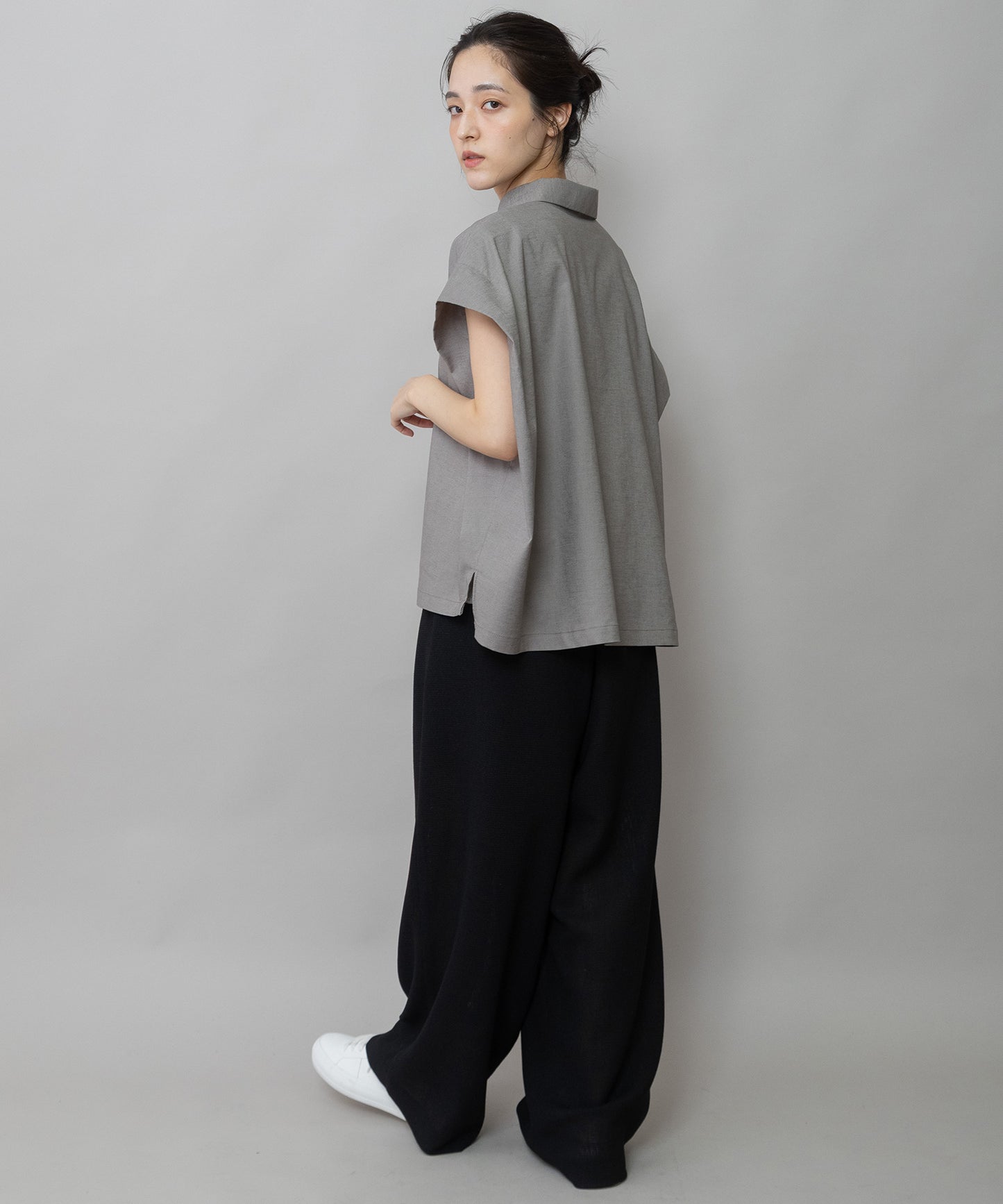 【速乾性】【通気性】2.25ozシアーデニムバックシャーリングカラーシャツ