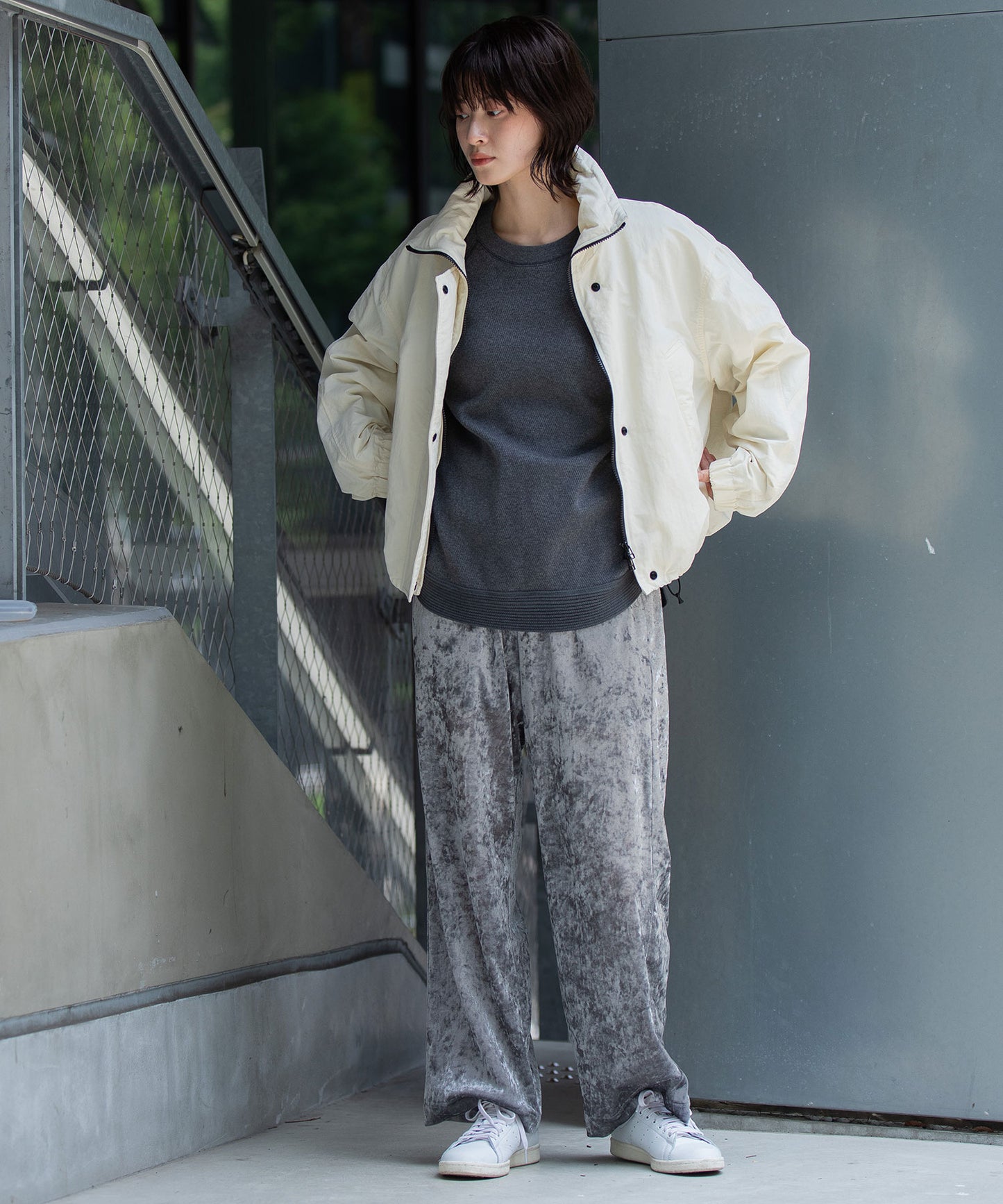 ナイロンコットンタッサー×Octaボンバージャケット