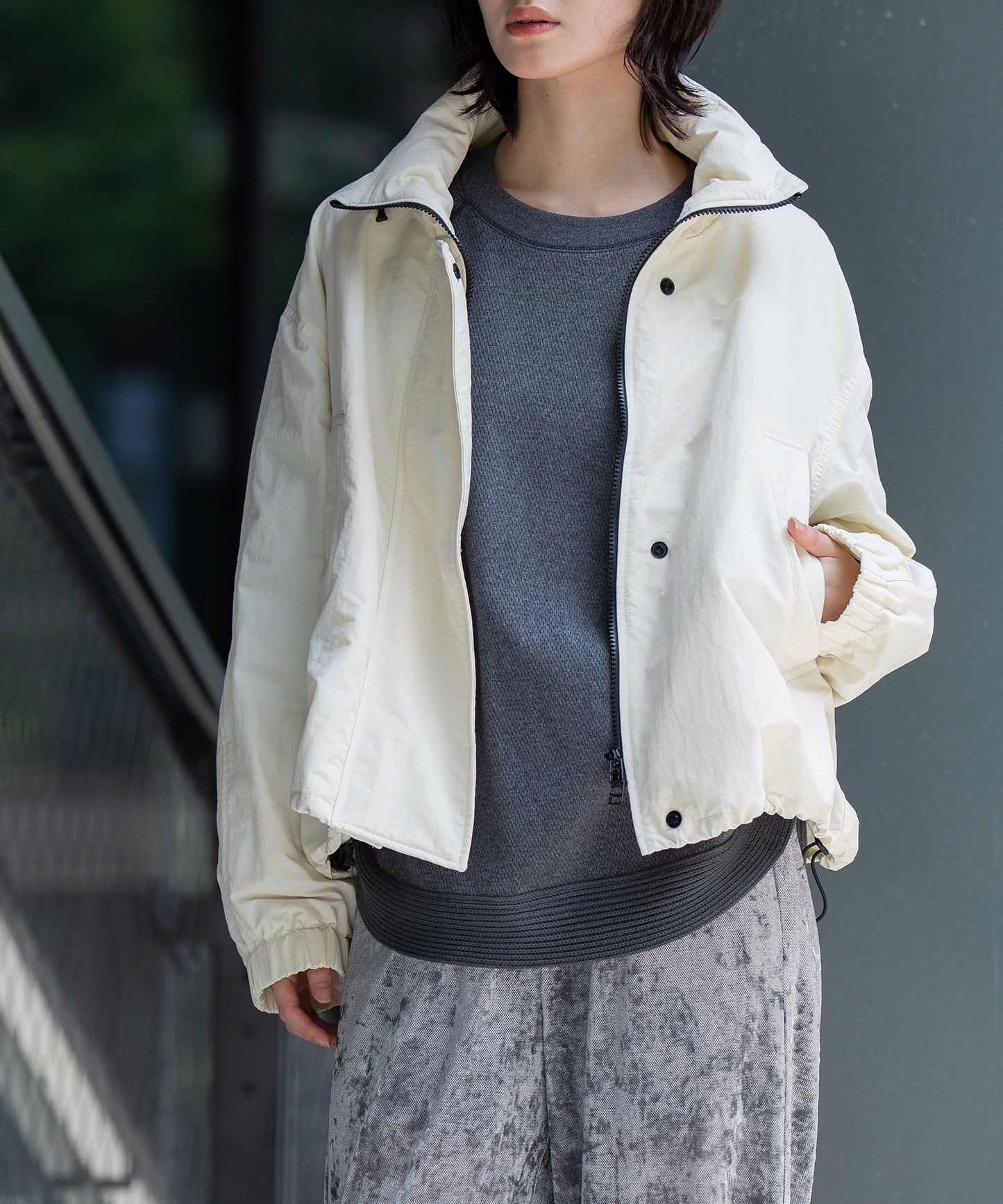 ナイロンコットンタッサー×Octaボンバージャケット