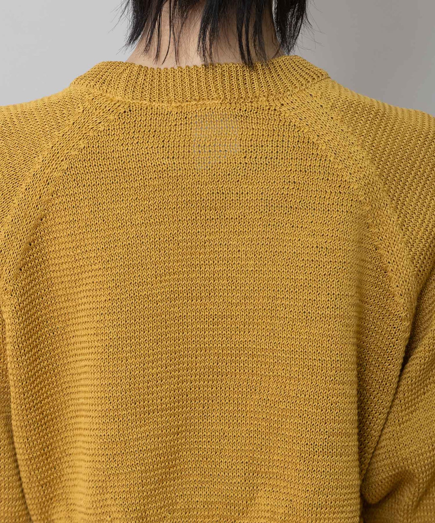 コットンニットバックベルトディテールプルオーバー