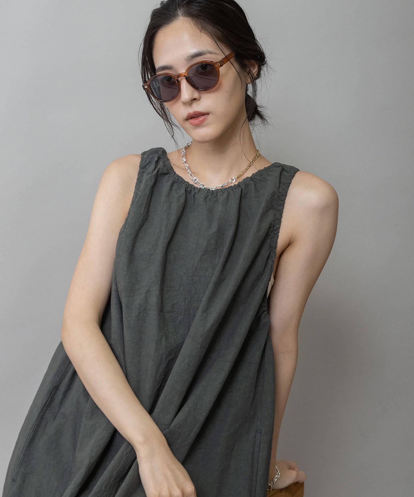 ボストンフレームサングラス