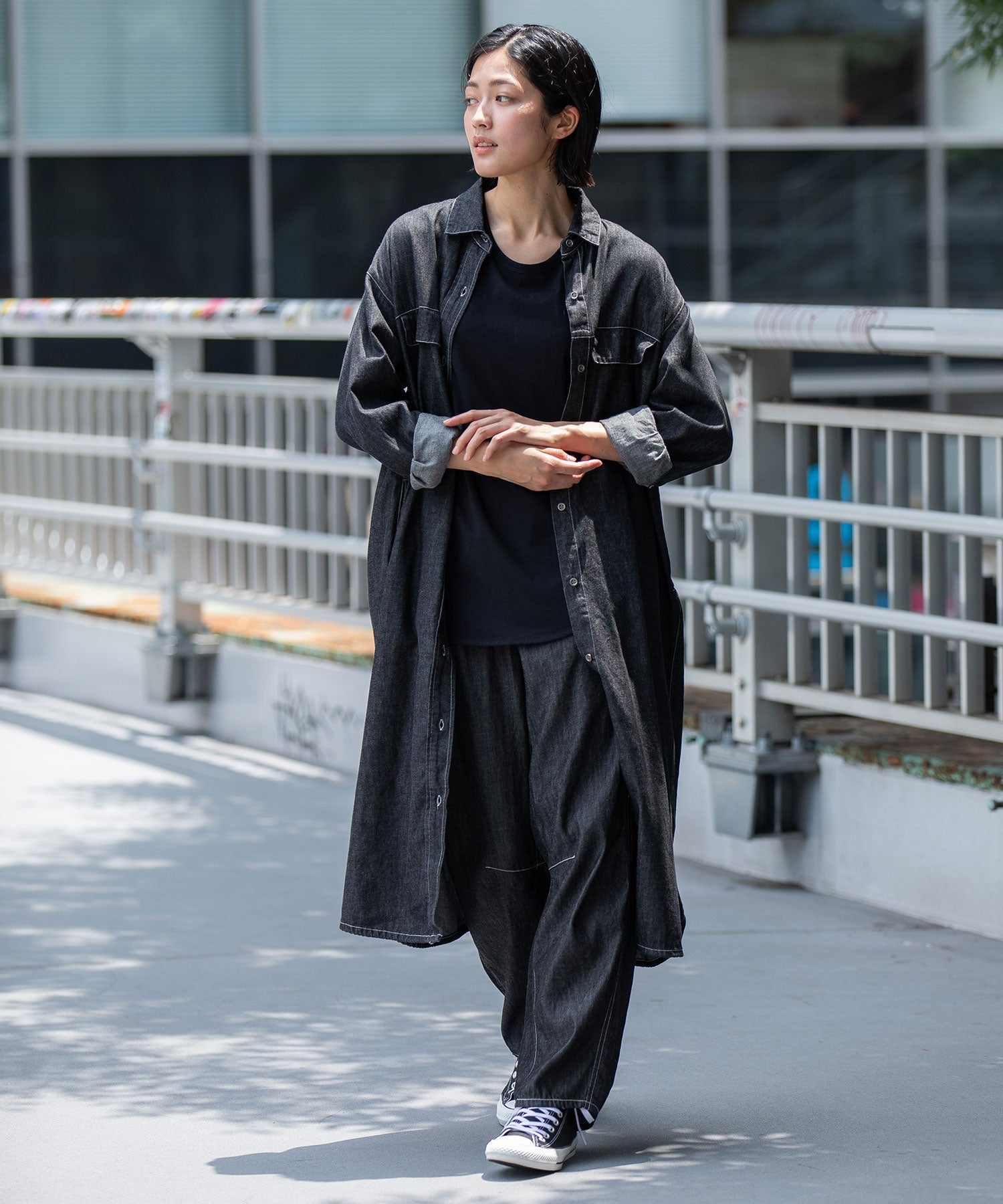6ozスラブデニムシャツワンピース/ライトアウター – Munich web shop