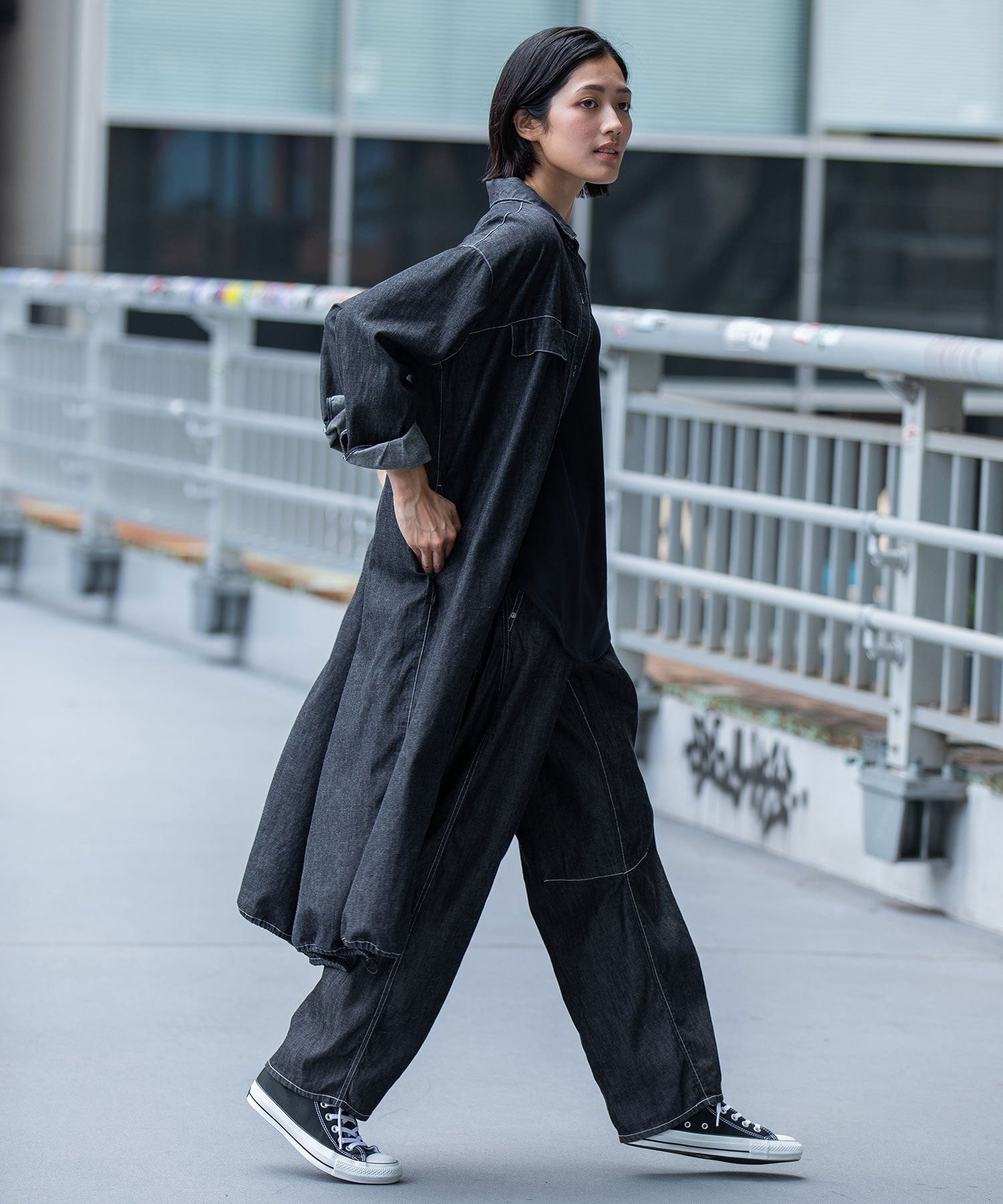 6ozスラブデニムシャツワンピース/ライトアウター – Munich web shop
