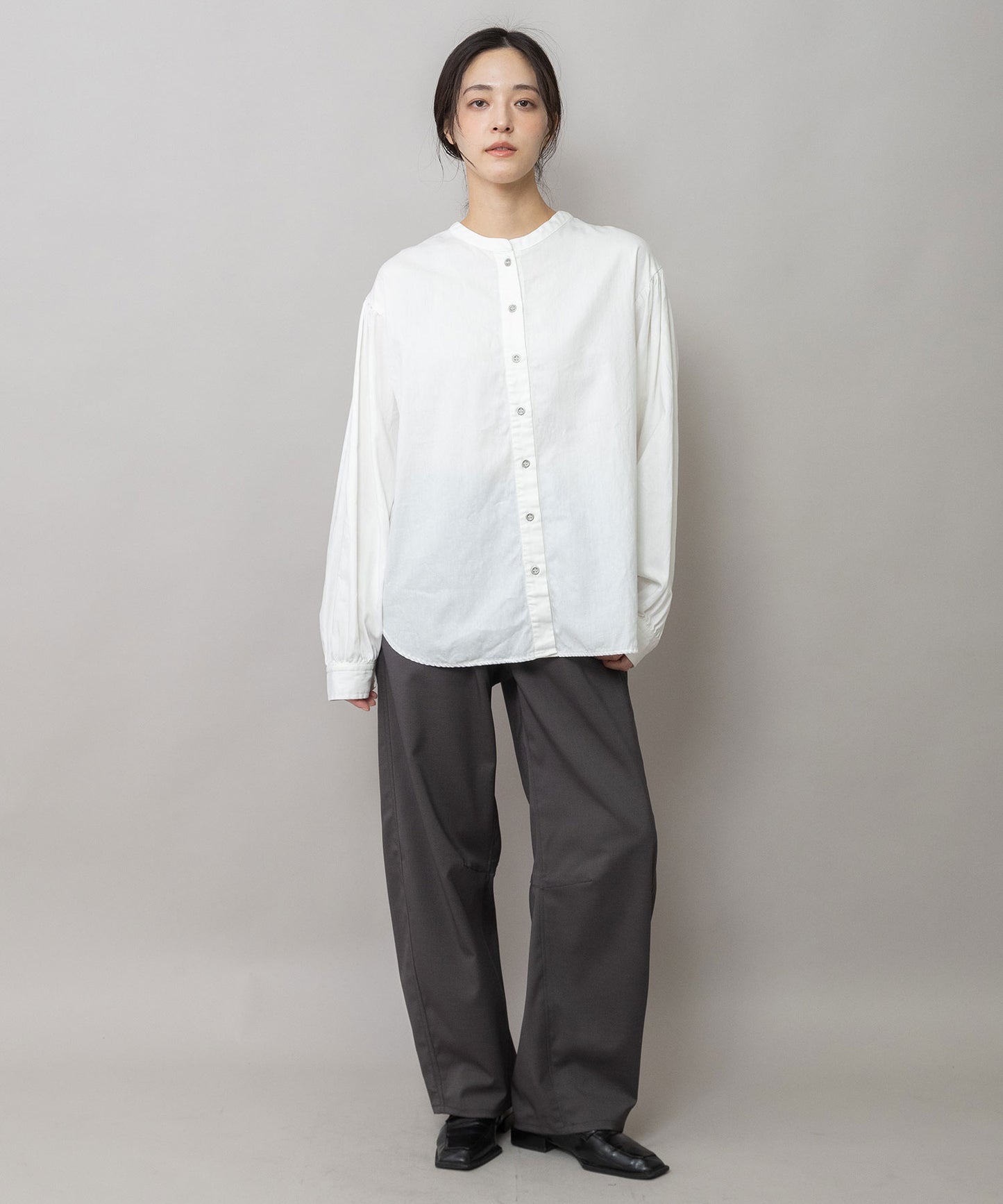 5.5ozデニム 2wayブラウス