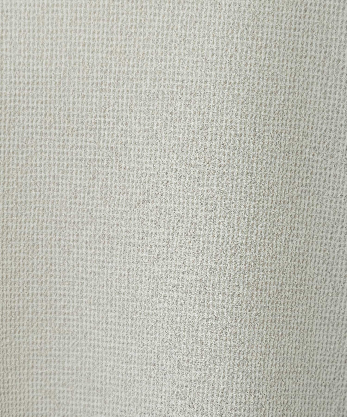 【速乾性】シアーワッフル×ニットリブパフスリーブプルオーバー